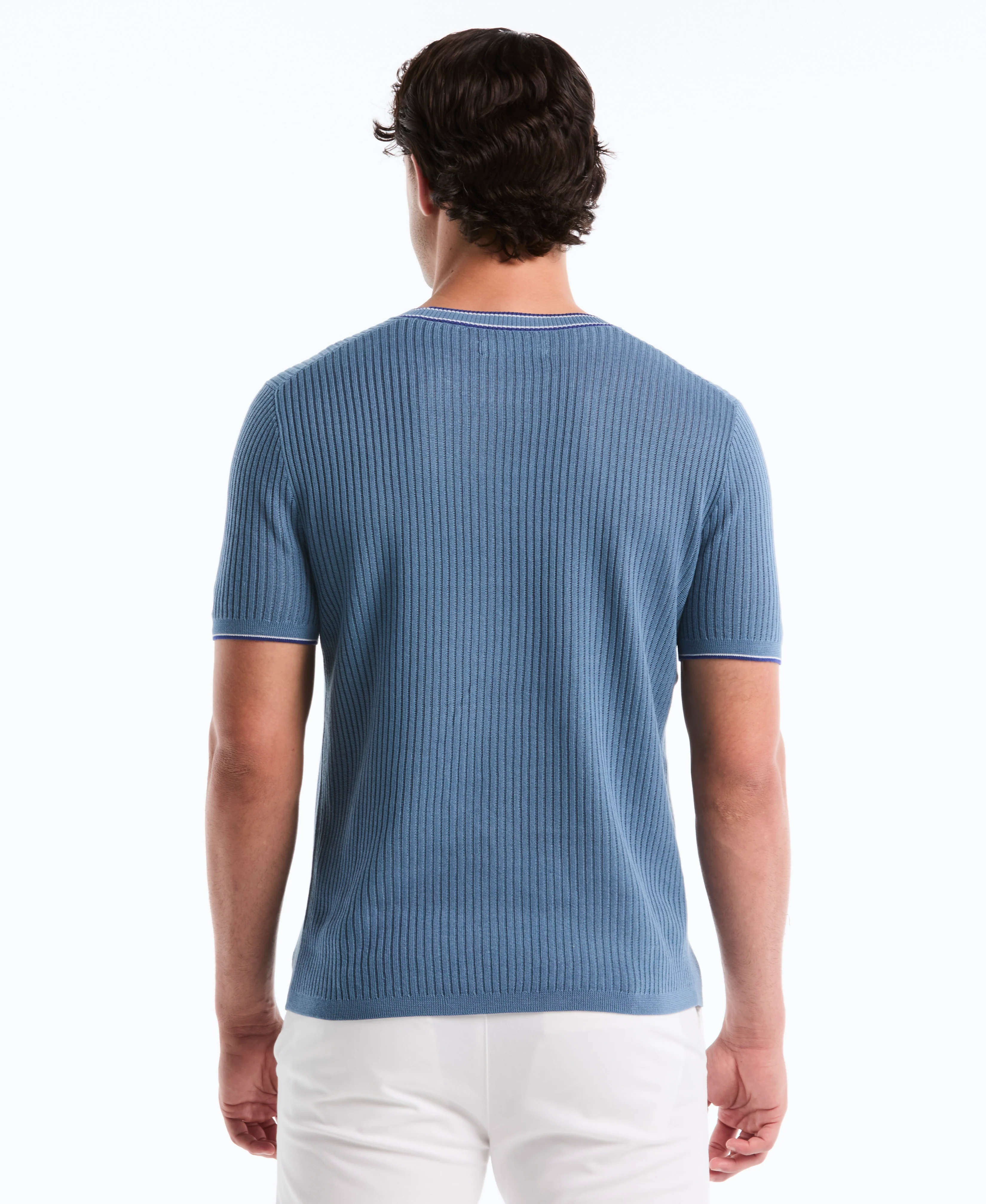 Cotton Ribbed Sweater Tee - Image 6
