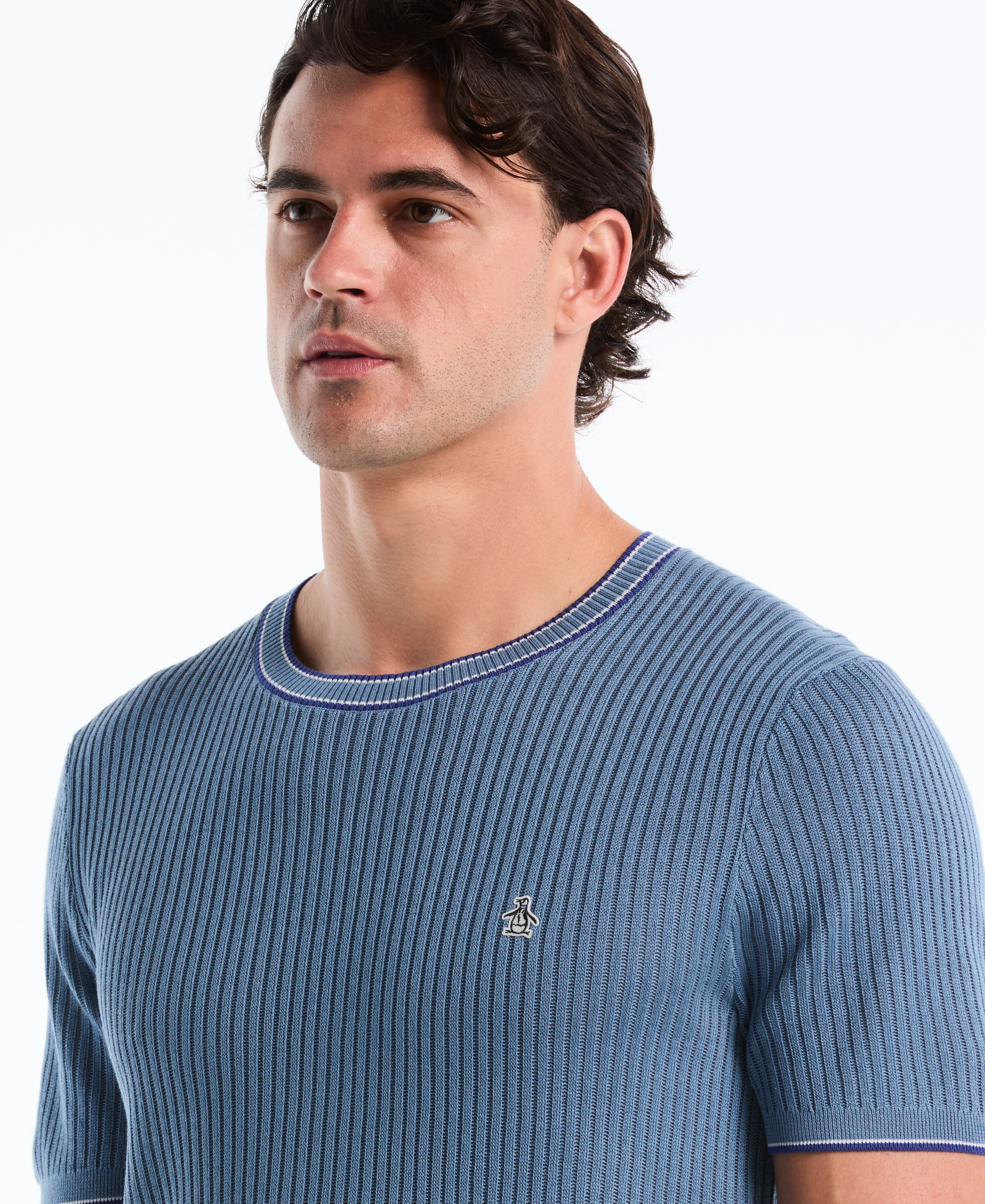 Cotton Ribbed Sweater Tee - Image 7