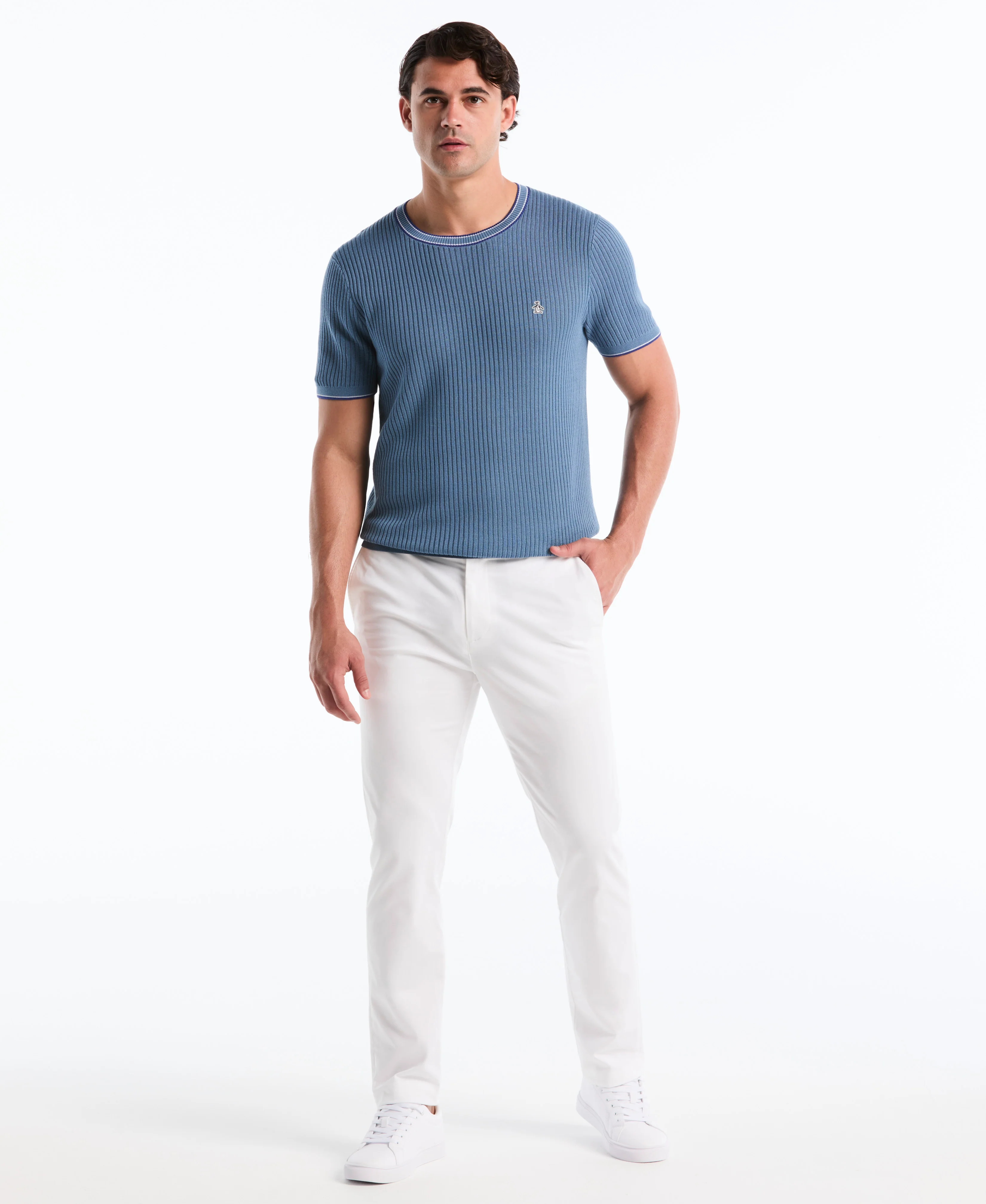 Cotton Ribbed Sweater Tee - Image 8