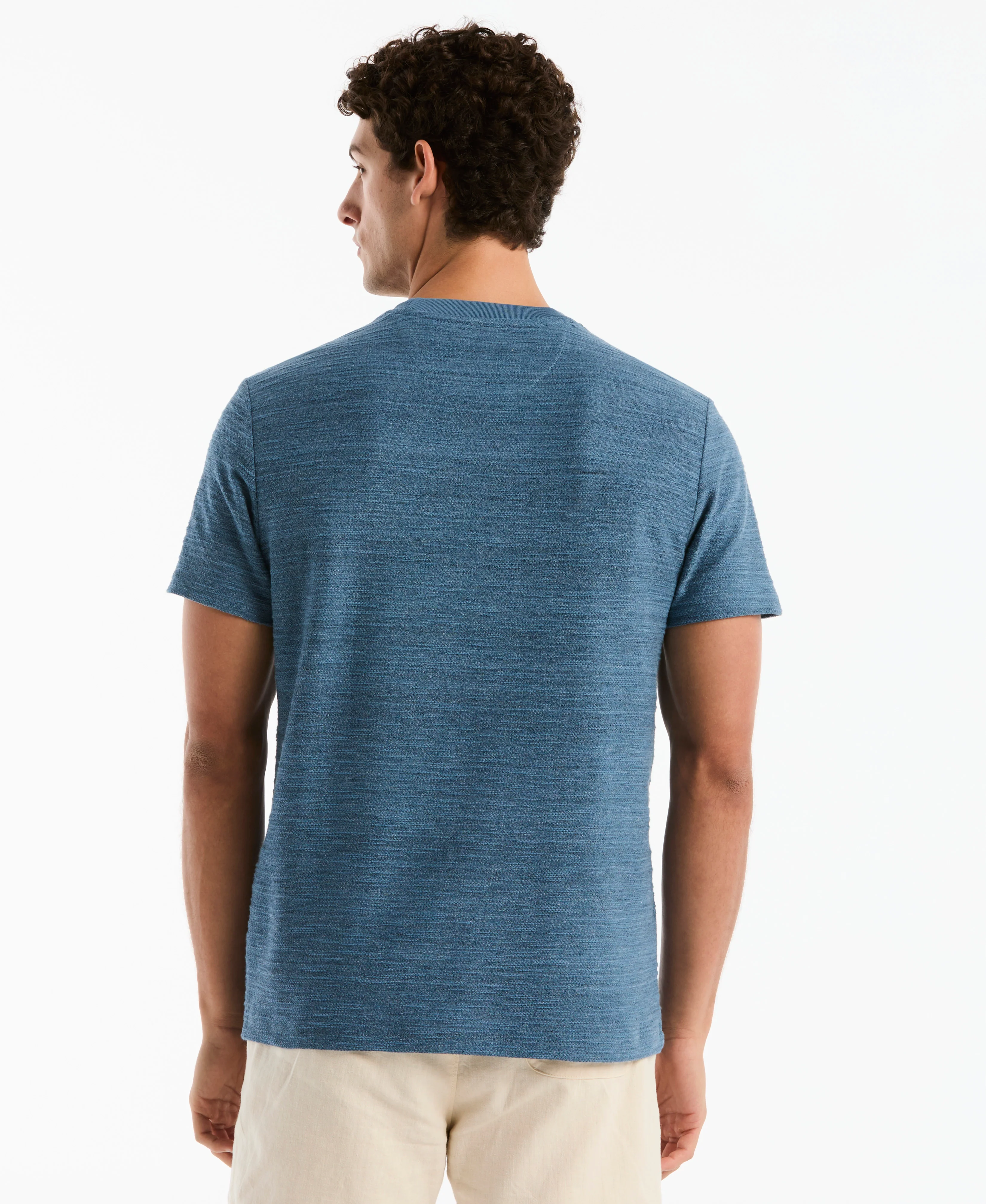 Slub Space Dye Cotton Tee - Image 2