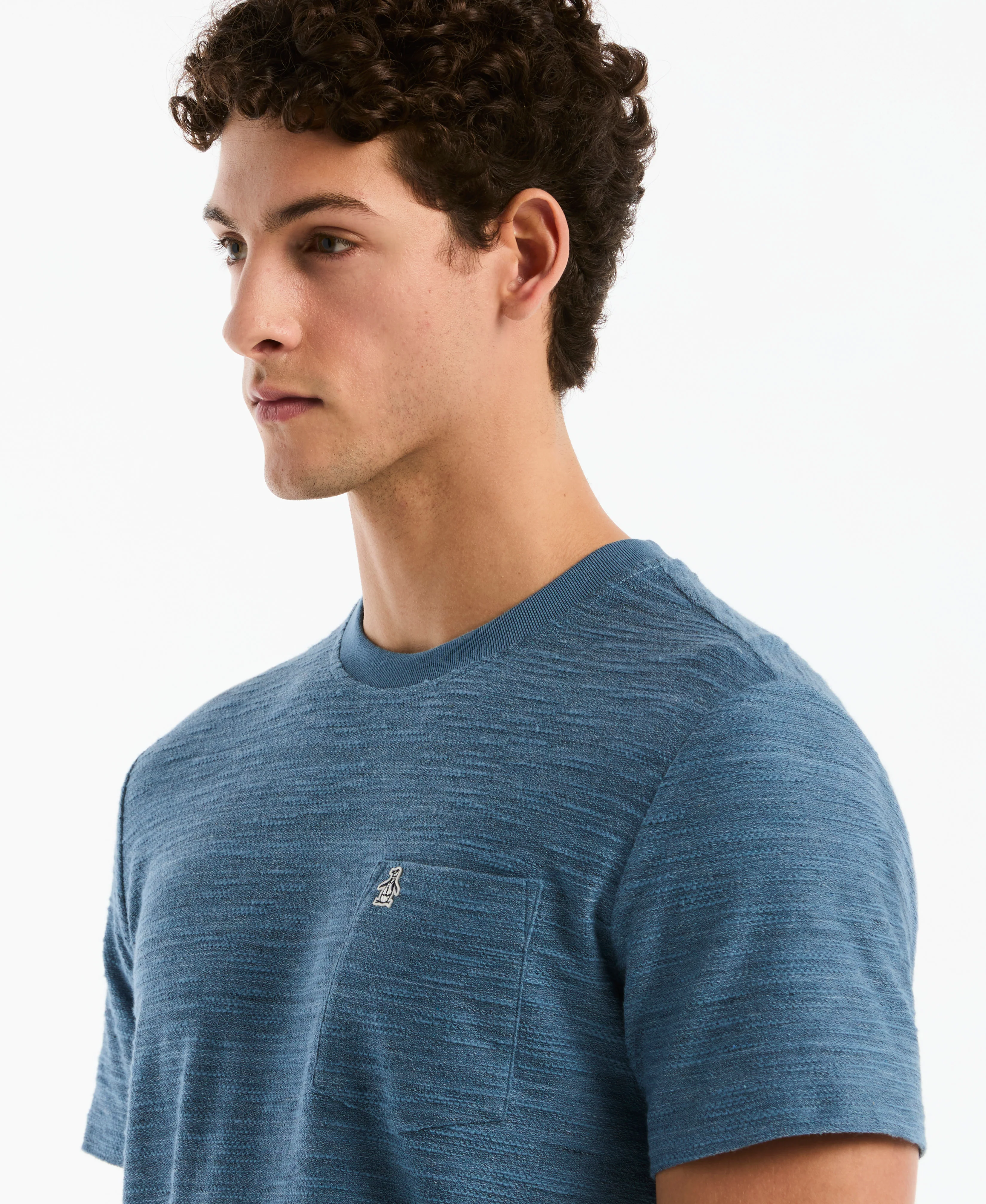 Slub Space Dye Cotton Tee - Image 3