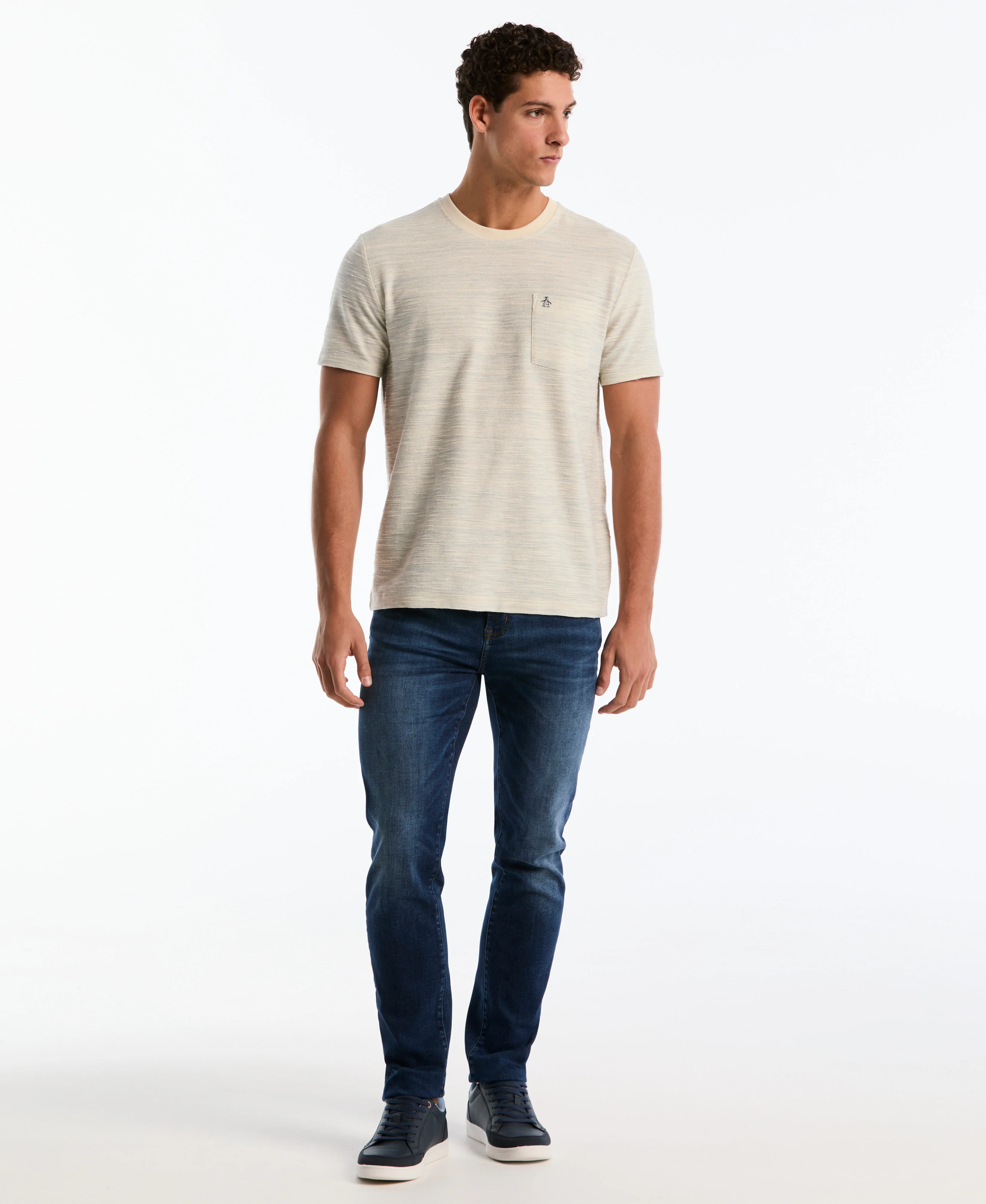 Slub Space Dye Cotton Tee - Image 8