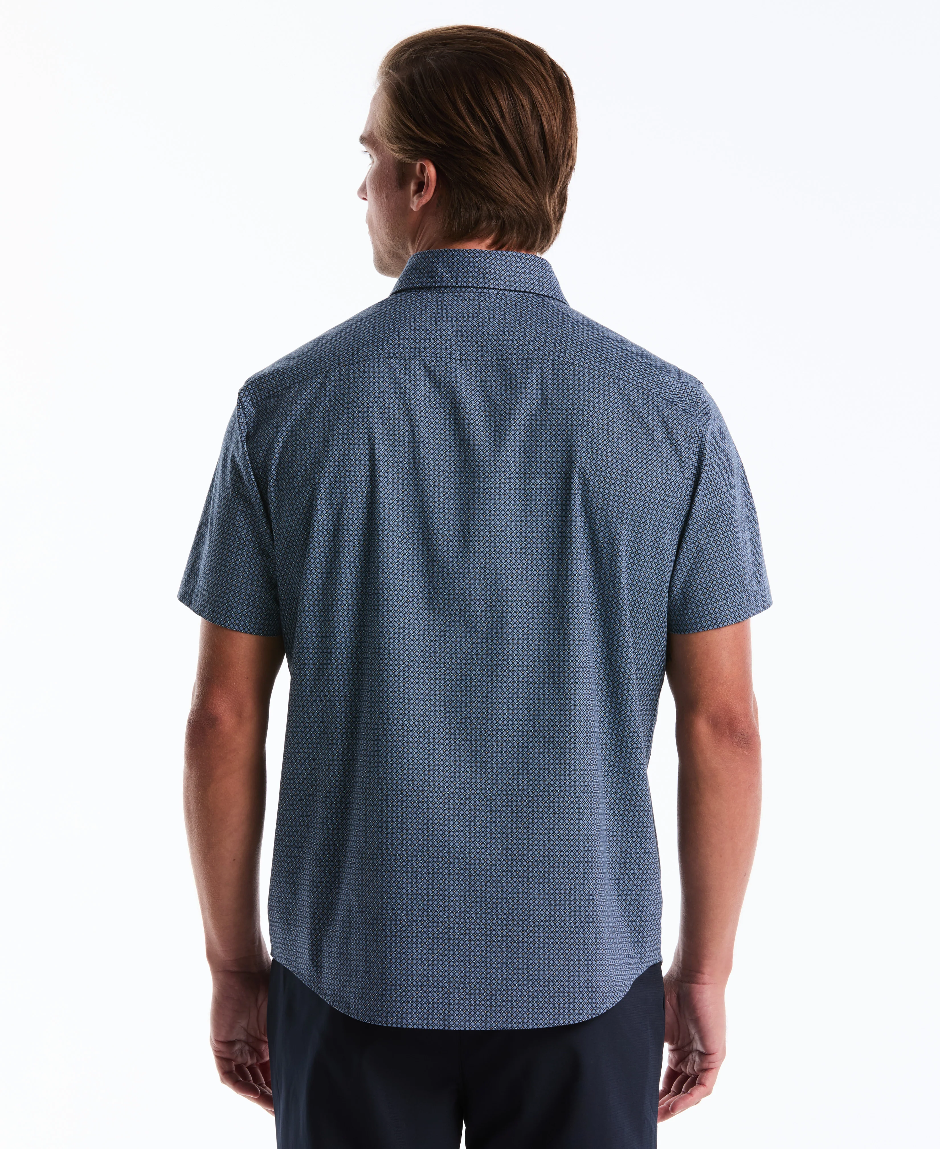 Micro Geo Print Cotton Shirt - Image 2