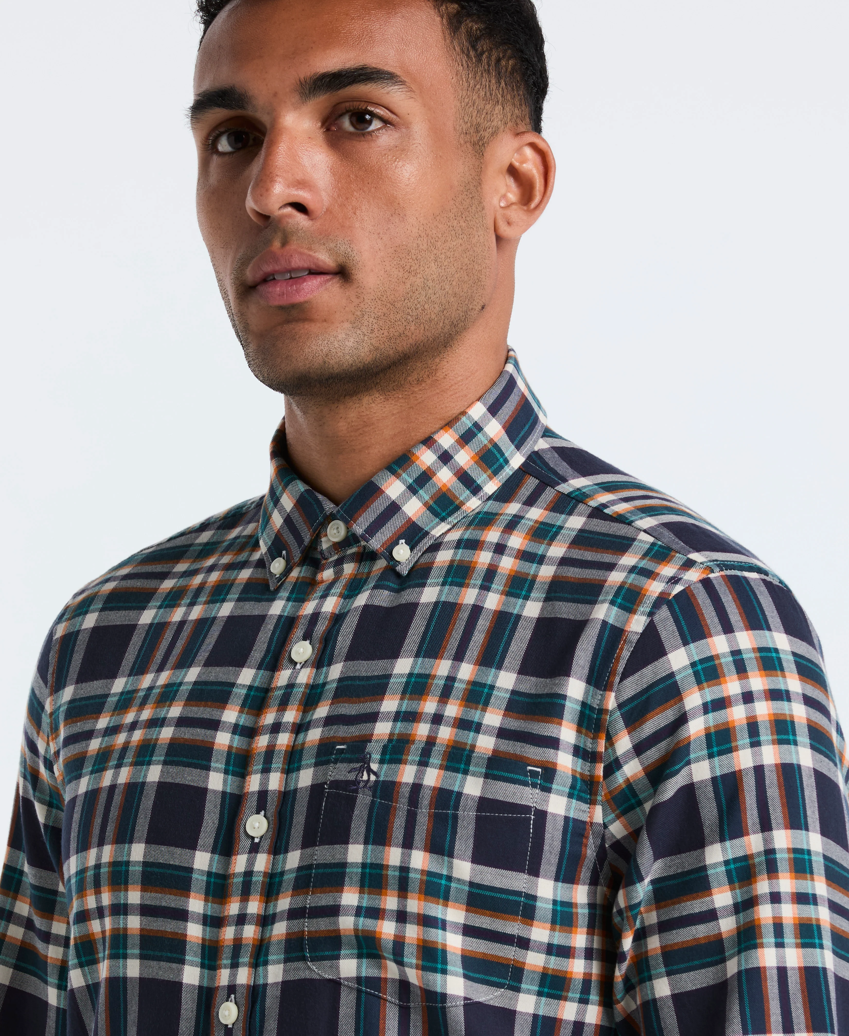 All-Over Plaid Button-Down Shirt - Image 3