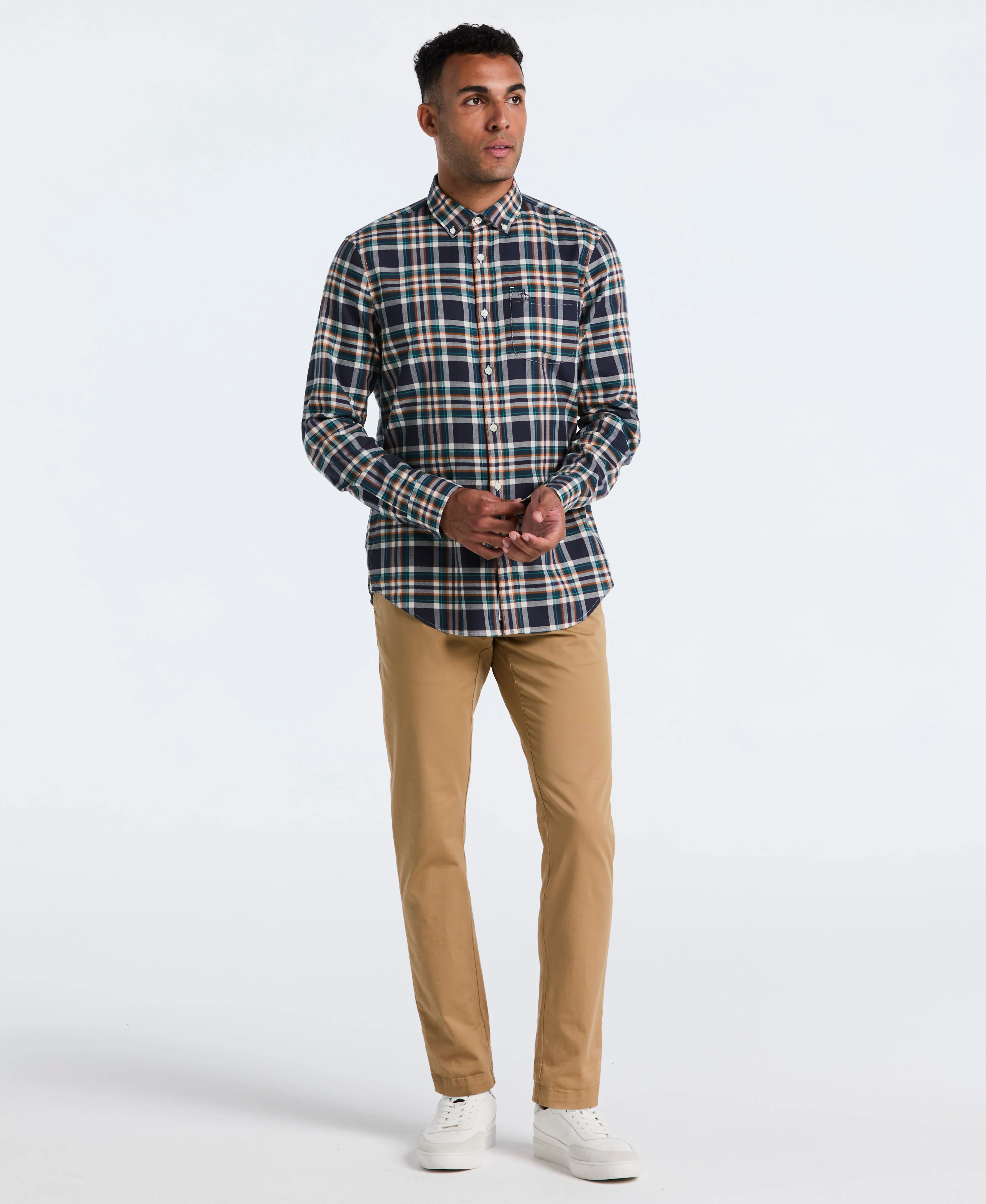 All-Over Plaid Button-Down Shirt - Image 4