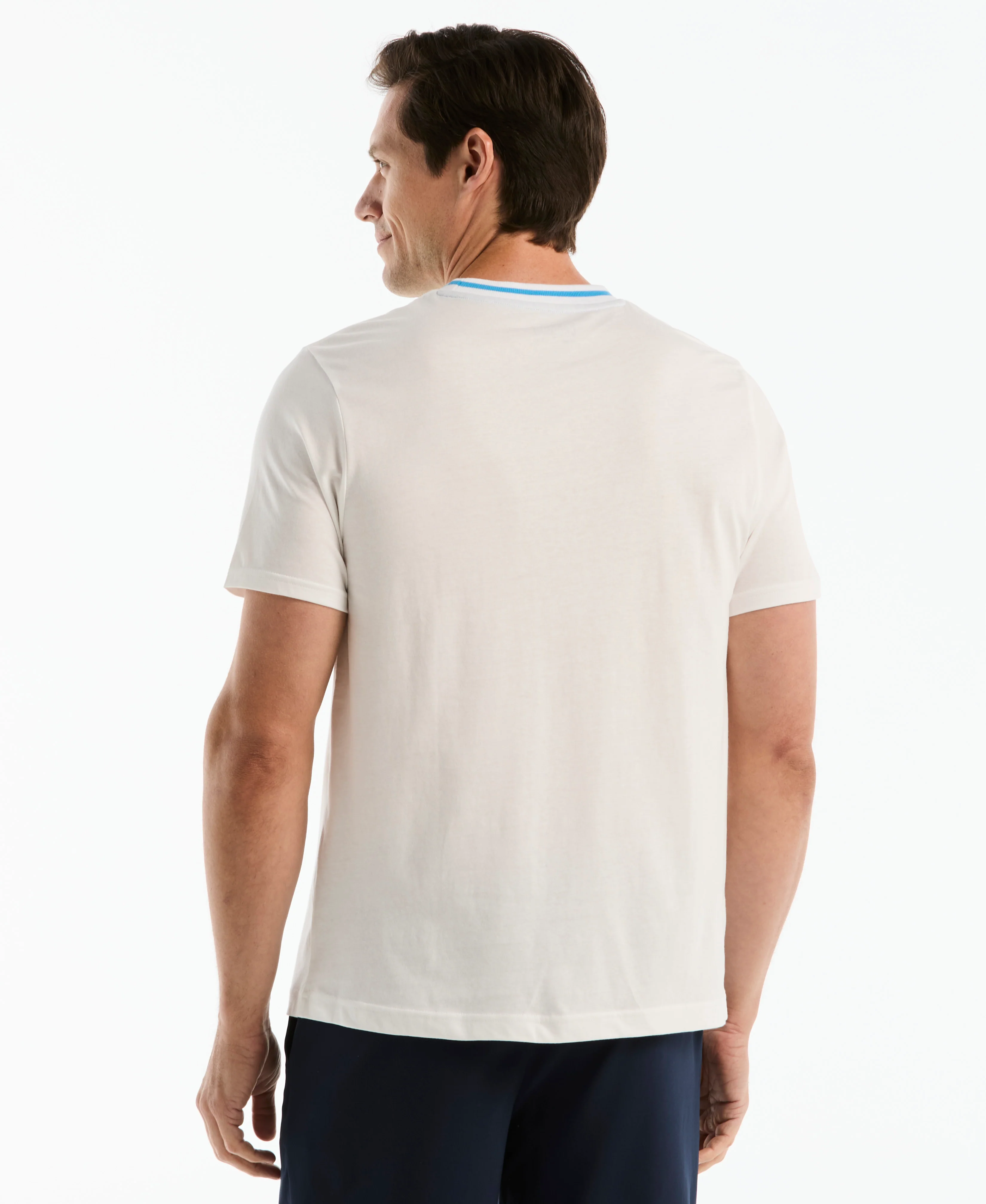 Striped Net Tennis Graphic Tee - Image 2