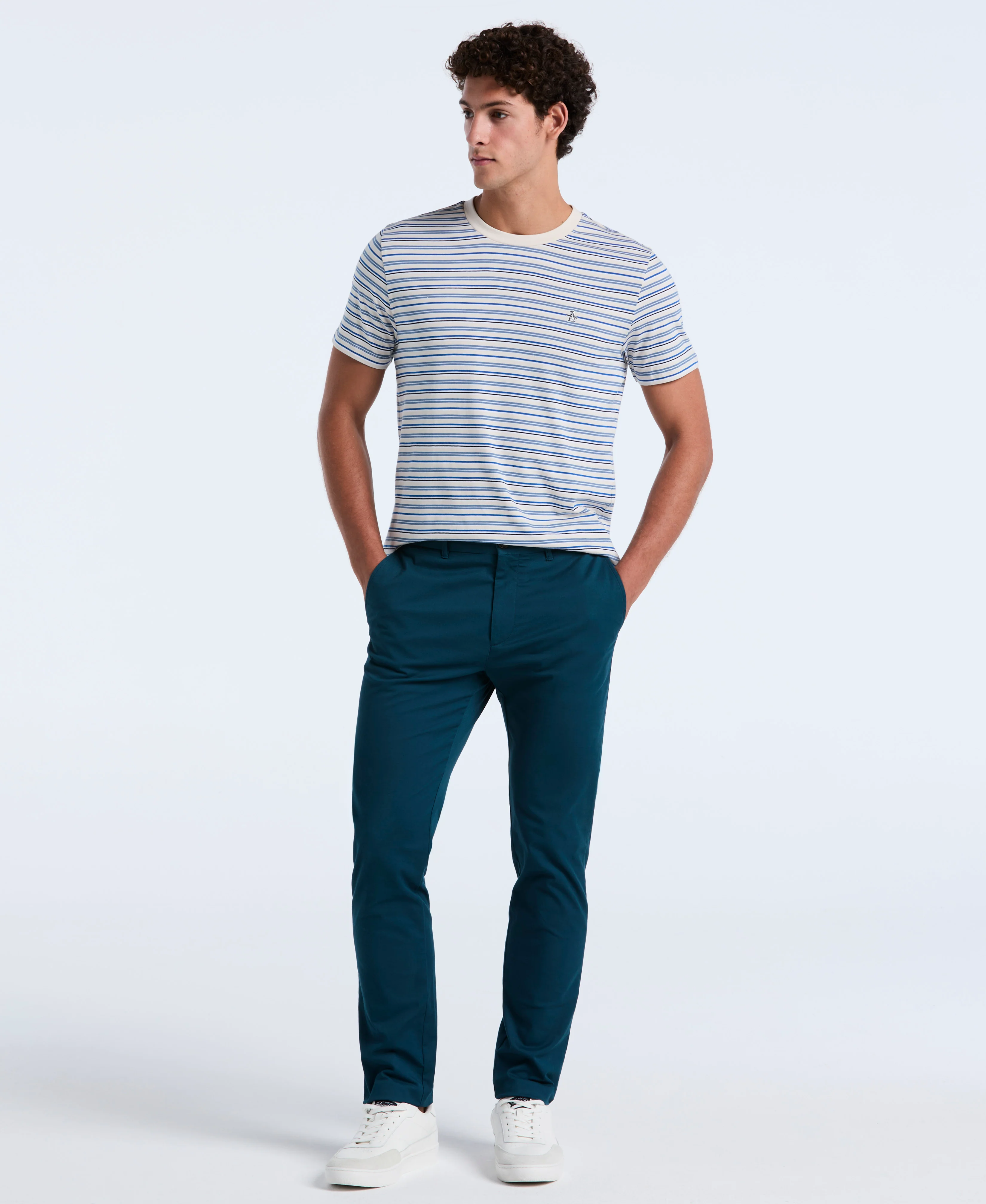 Cotton Yarn-Dyed Stripe Tee - Image 3