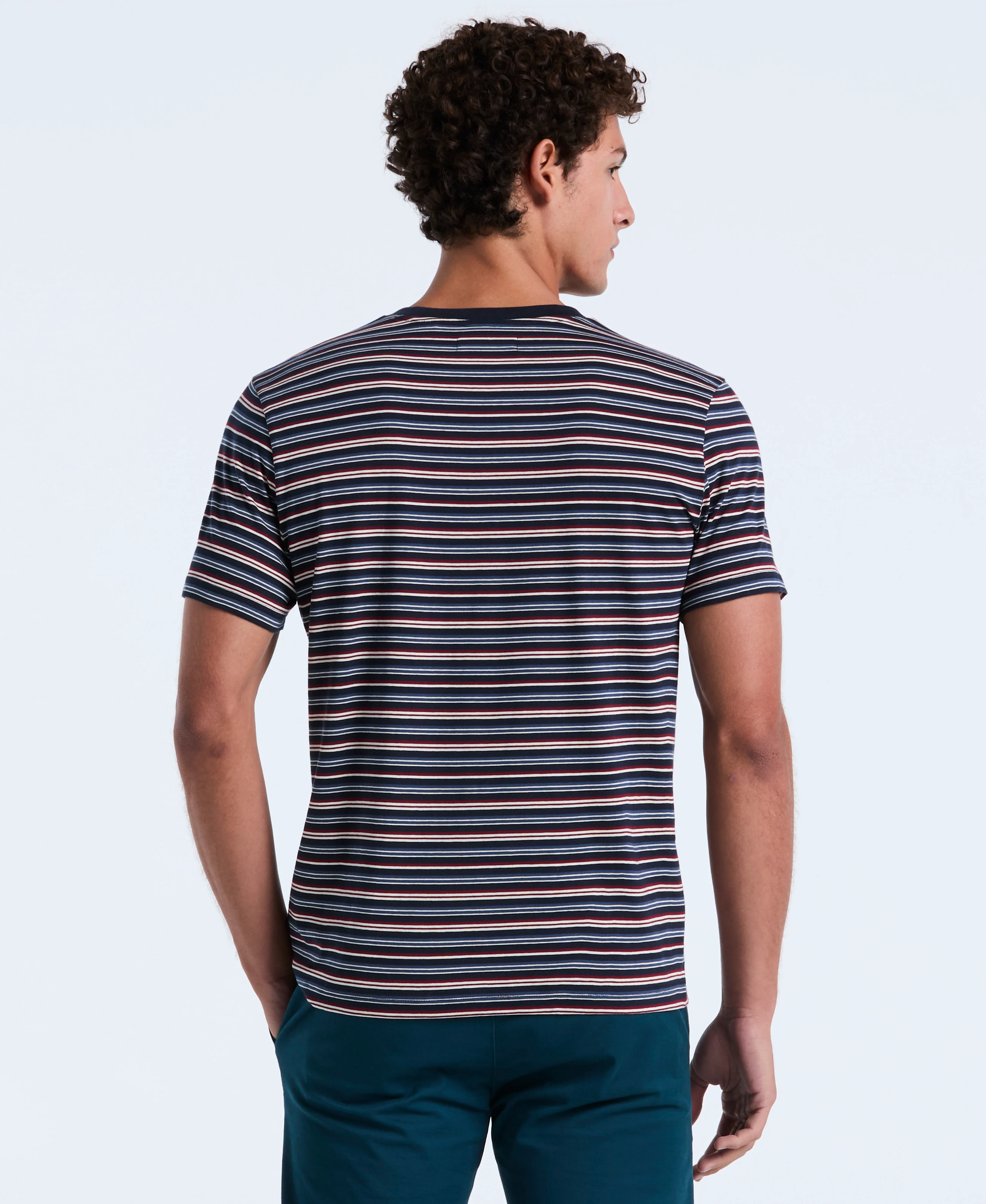Cotton Yarn-Dyed Stripe Tee - Image 6