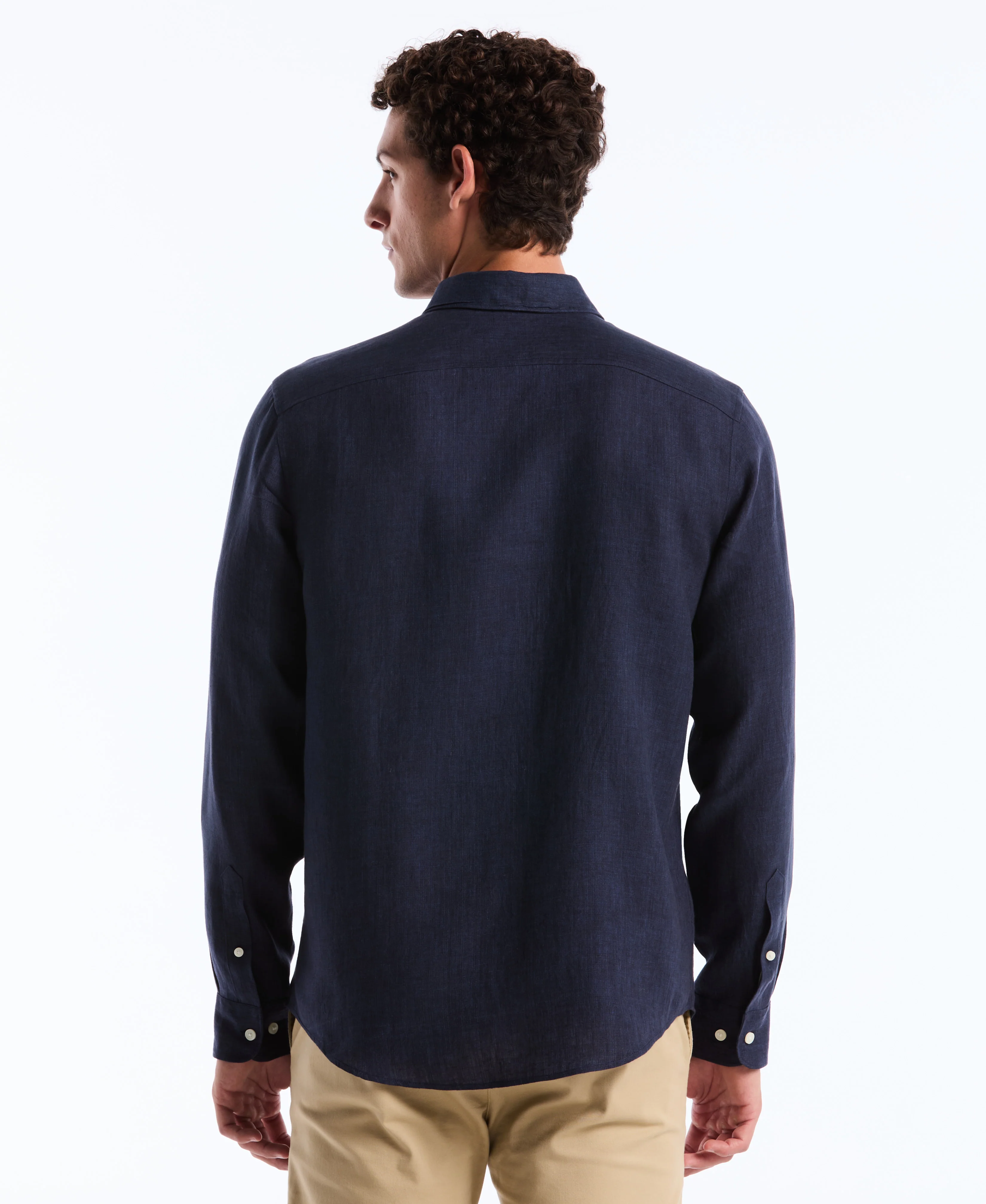 Delave Linen Long Sleeve Shirt - Image 10