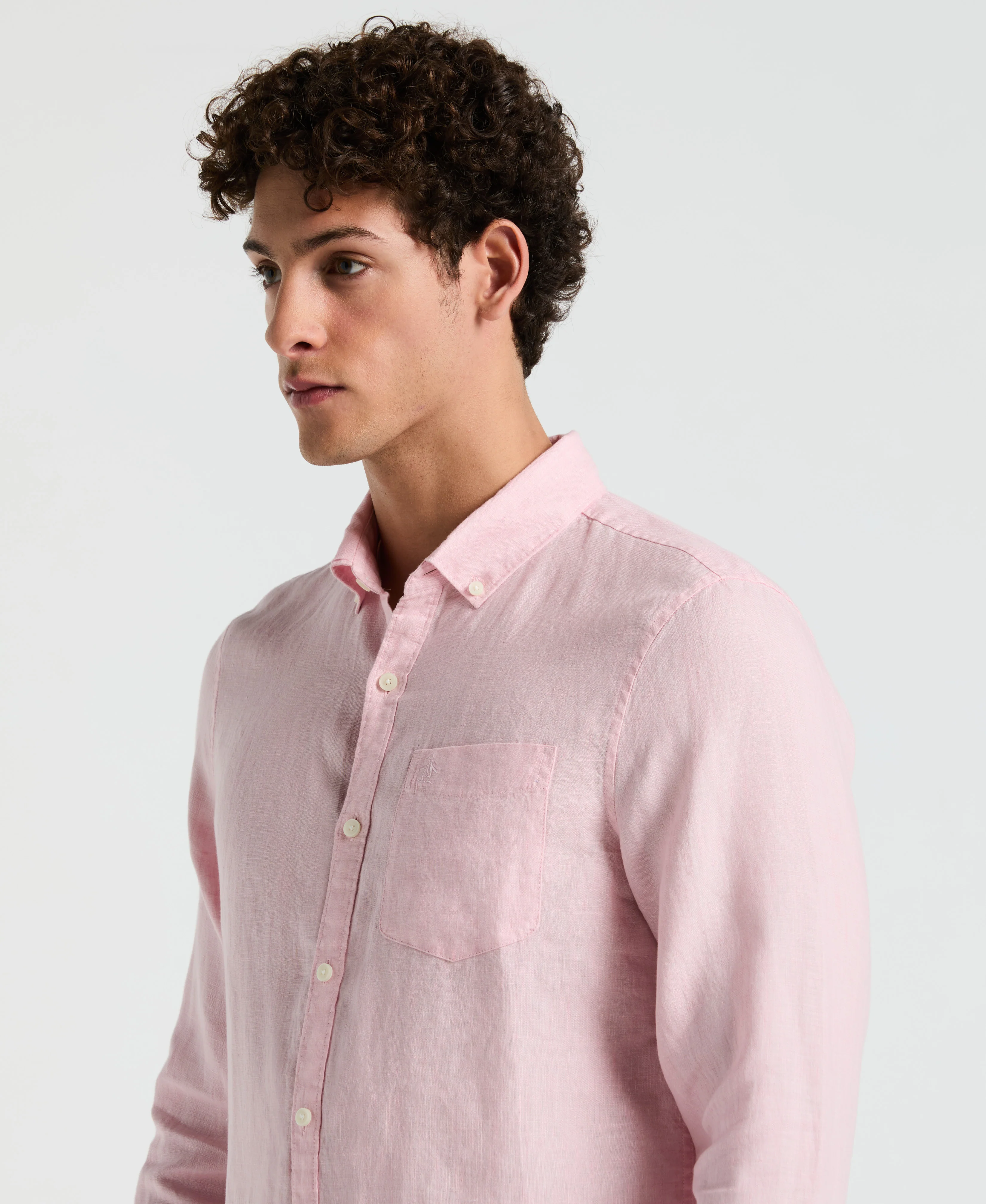 Delave Linen Long Sleeve Shirt - Image 15