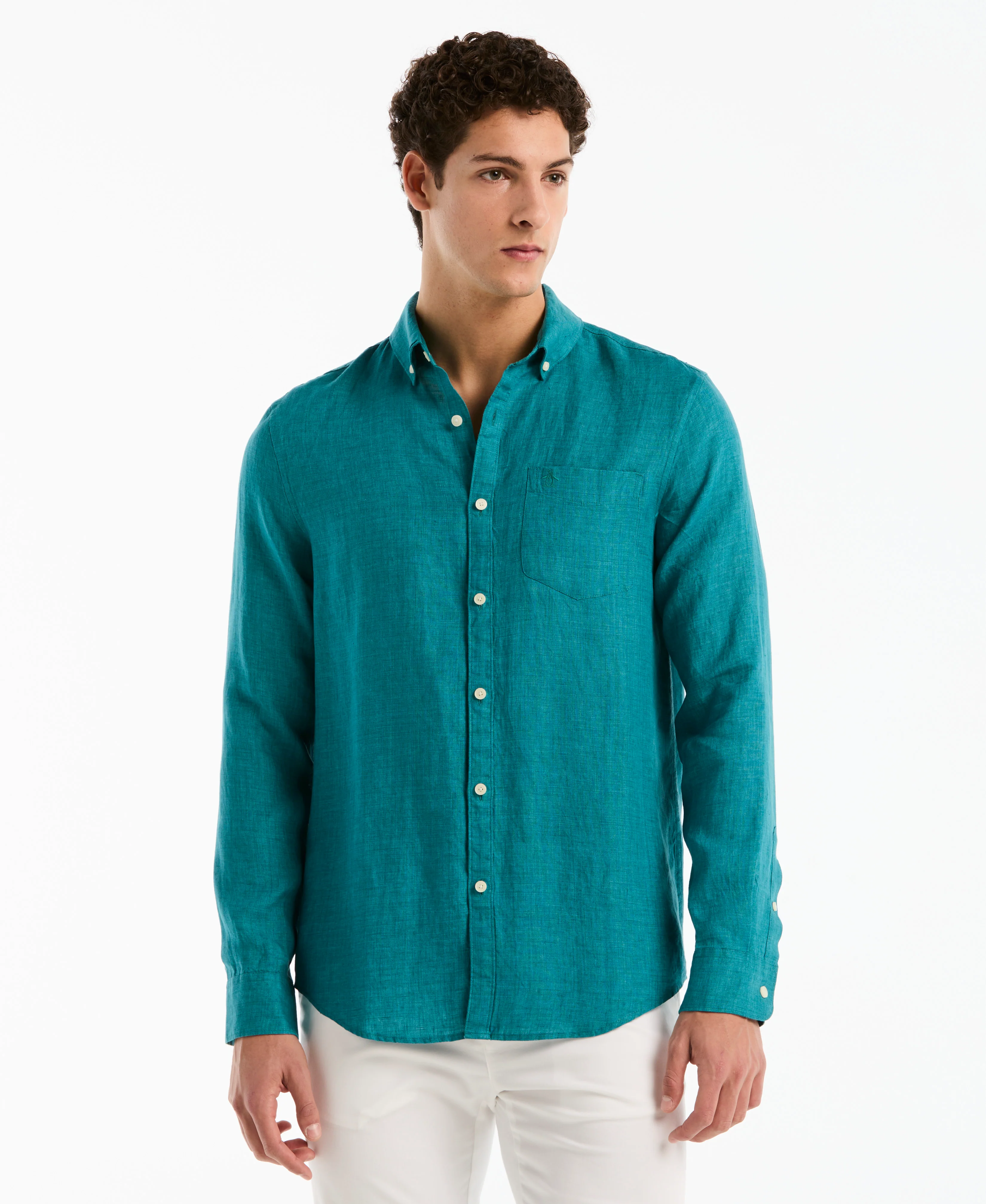 Delave Linen Long Sleeve Shirt - Image 17