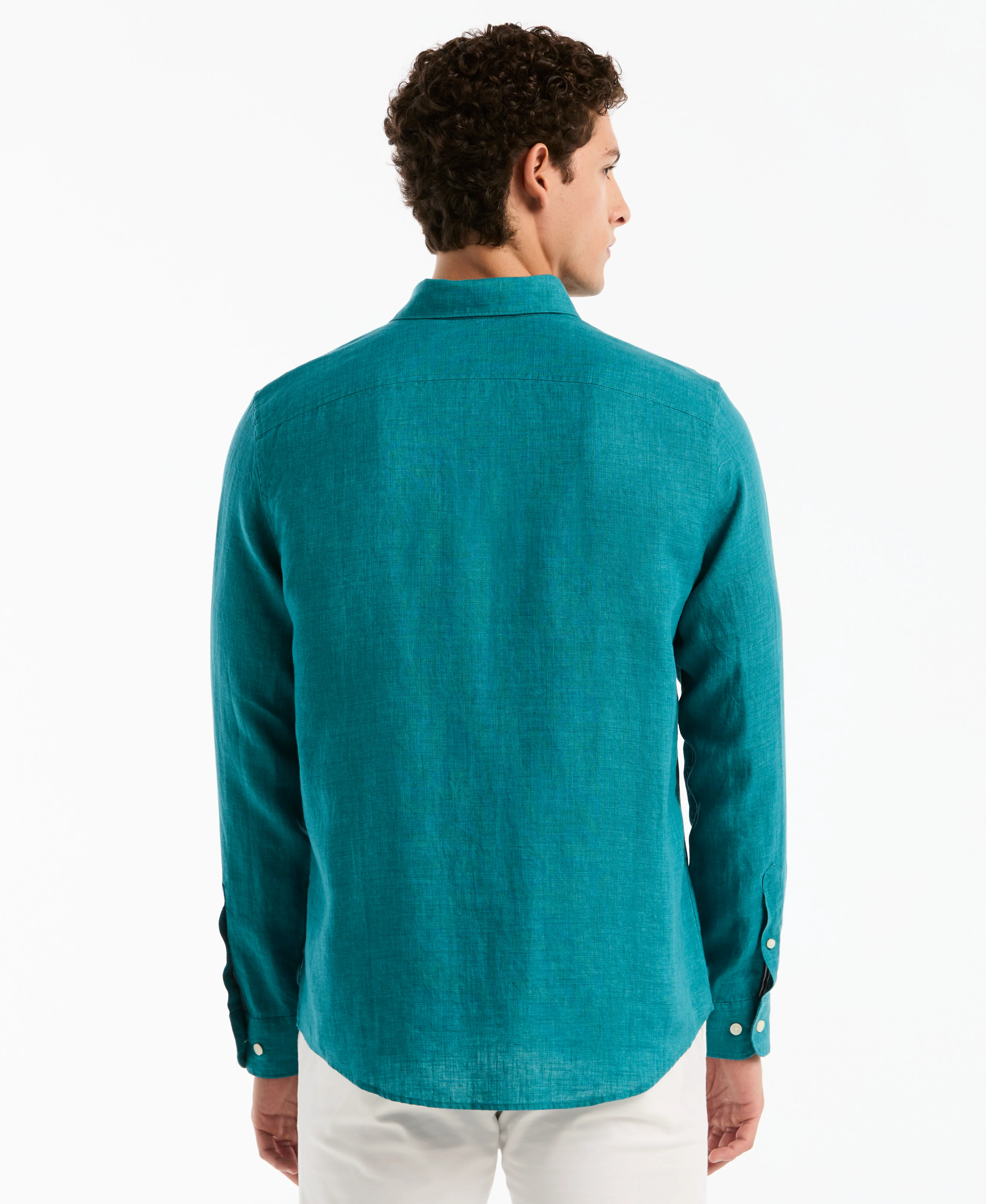 Delave Linen Long Sleeve Shirt - Image 18