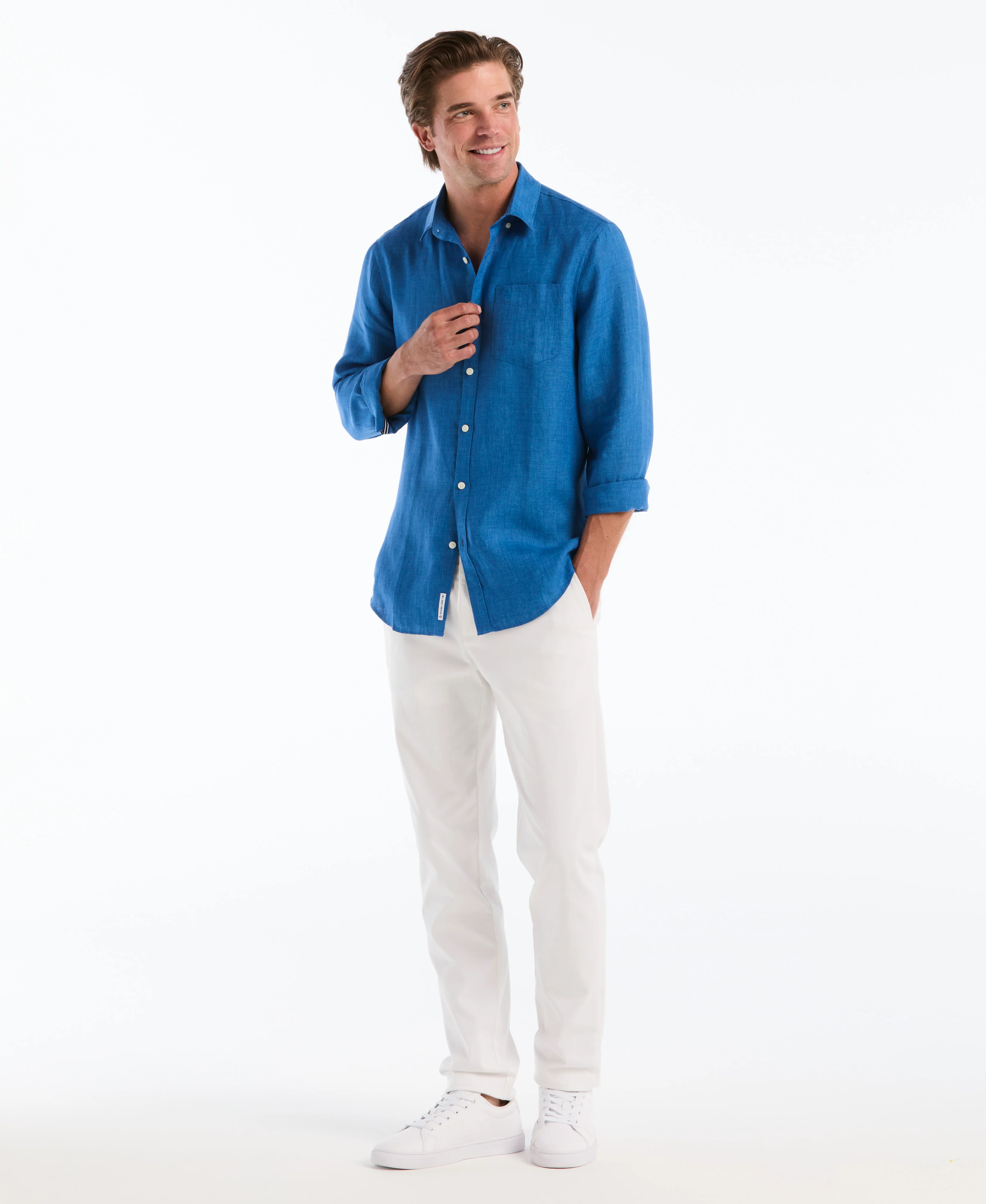 Delave Linen Long Sleeve Shirt - Image 24