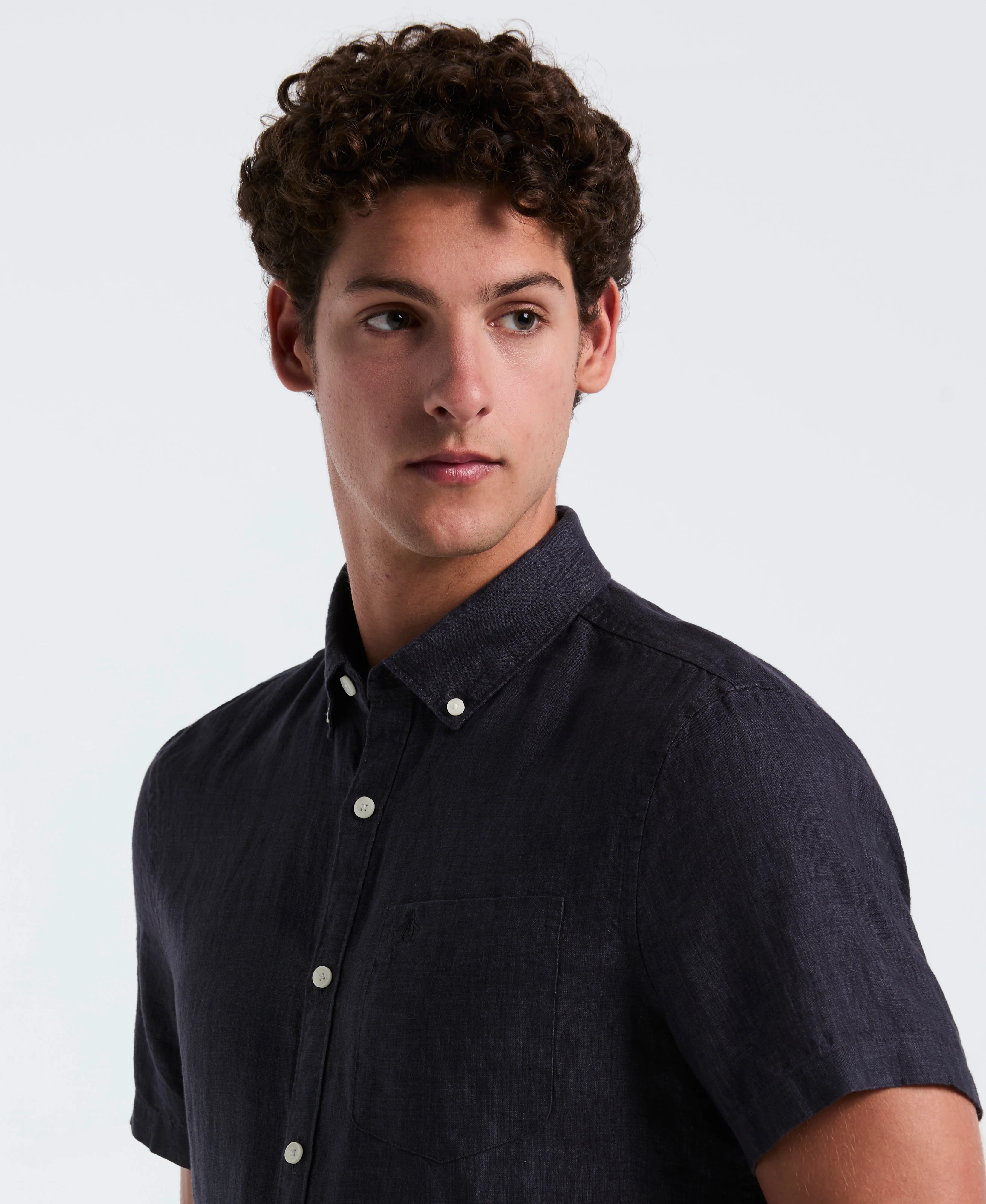 Delave Linen Short Sleeve Shirt - Image 3