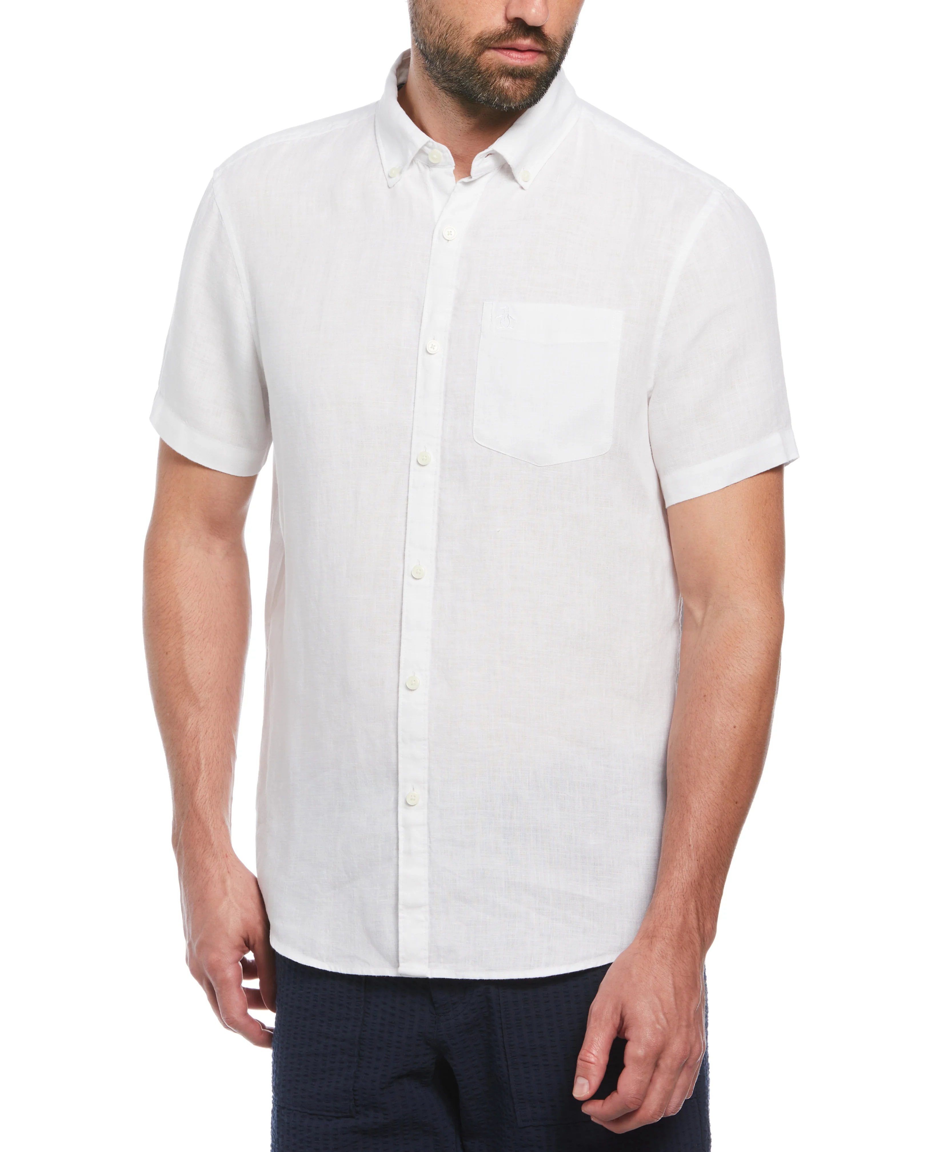 Delave Linen Short Sleeve Shirt - Image 8