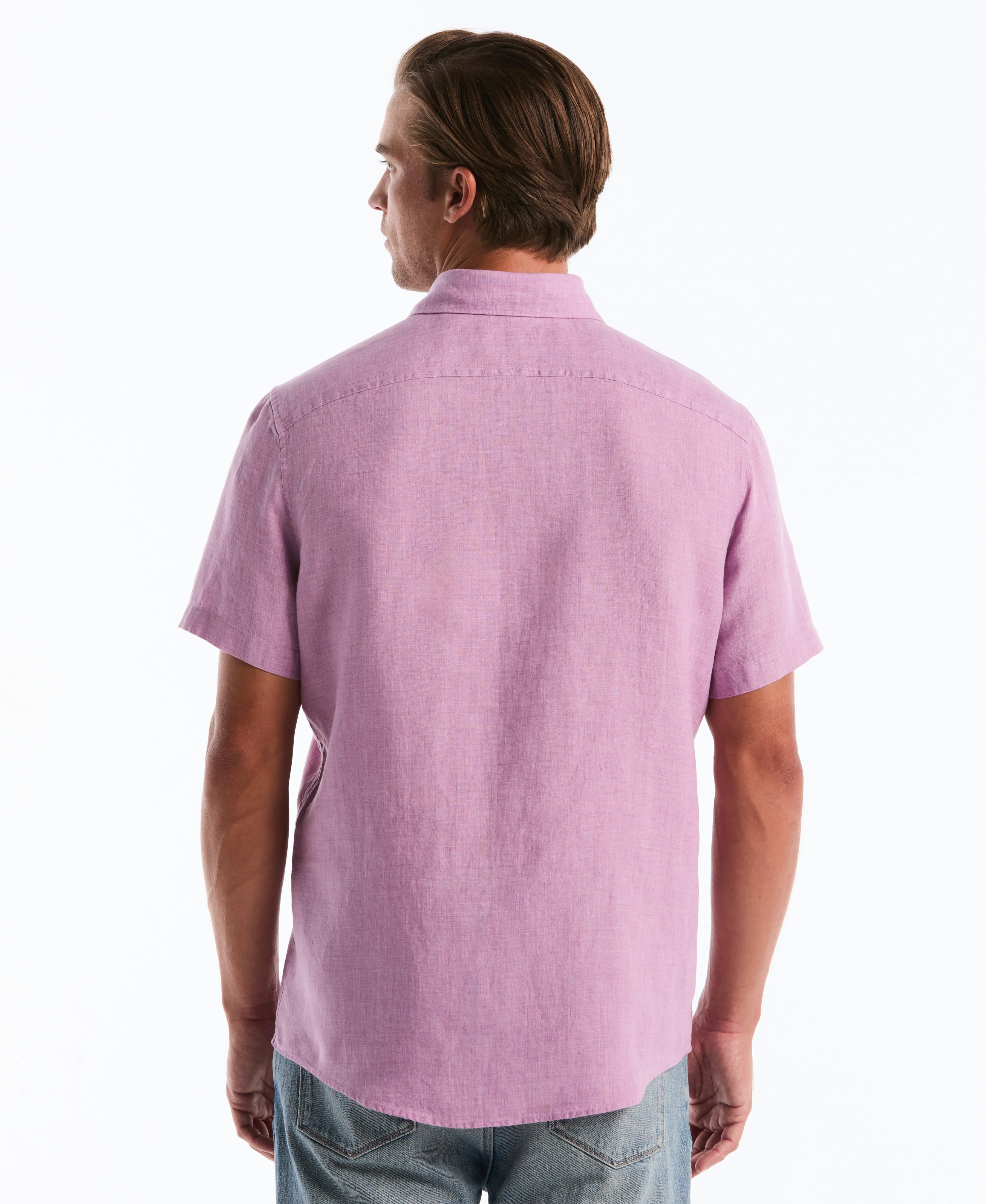 Delave Linen Button-Down Pocket Shirt - Image 10