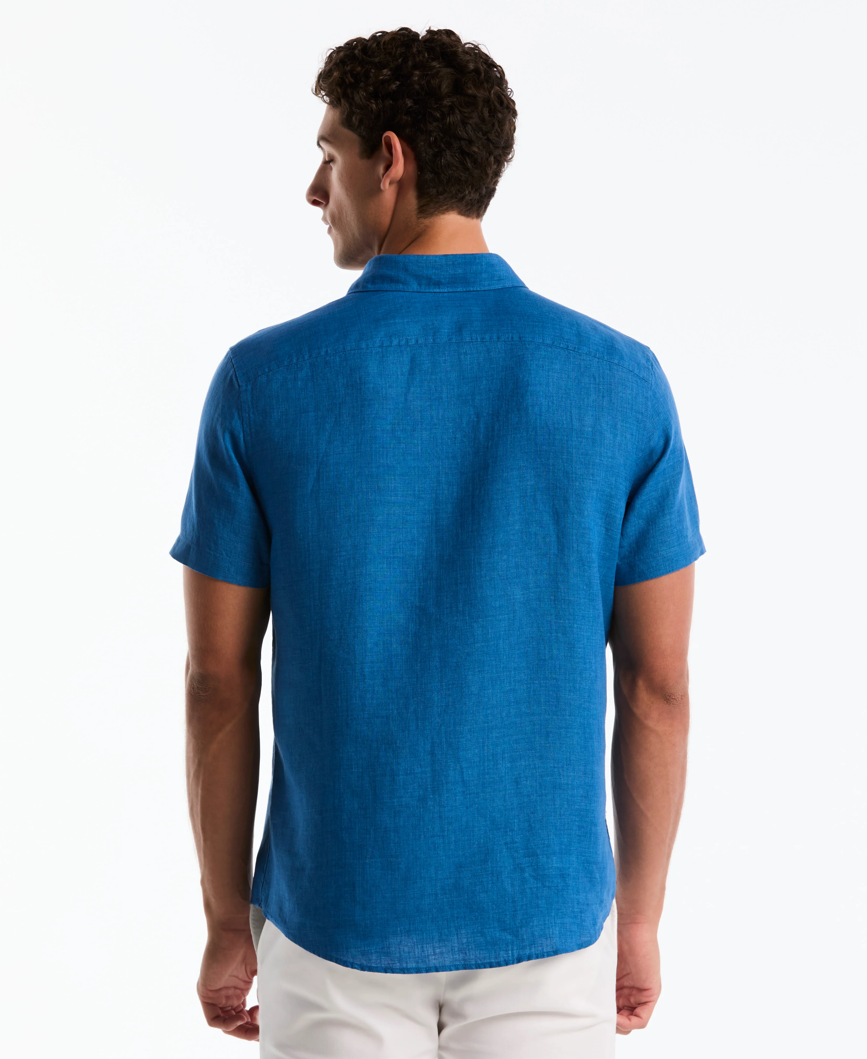 Delave Linen Button-Down Pocket Shirt - Image 2