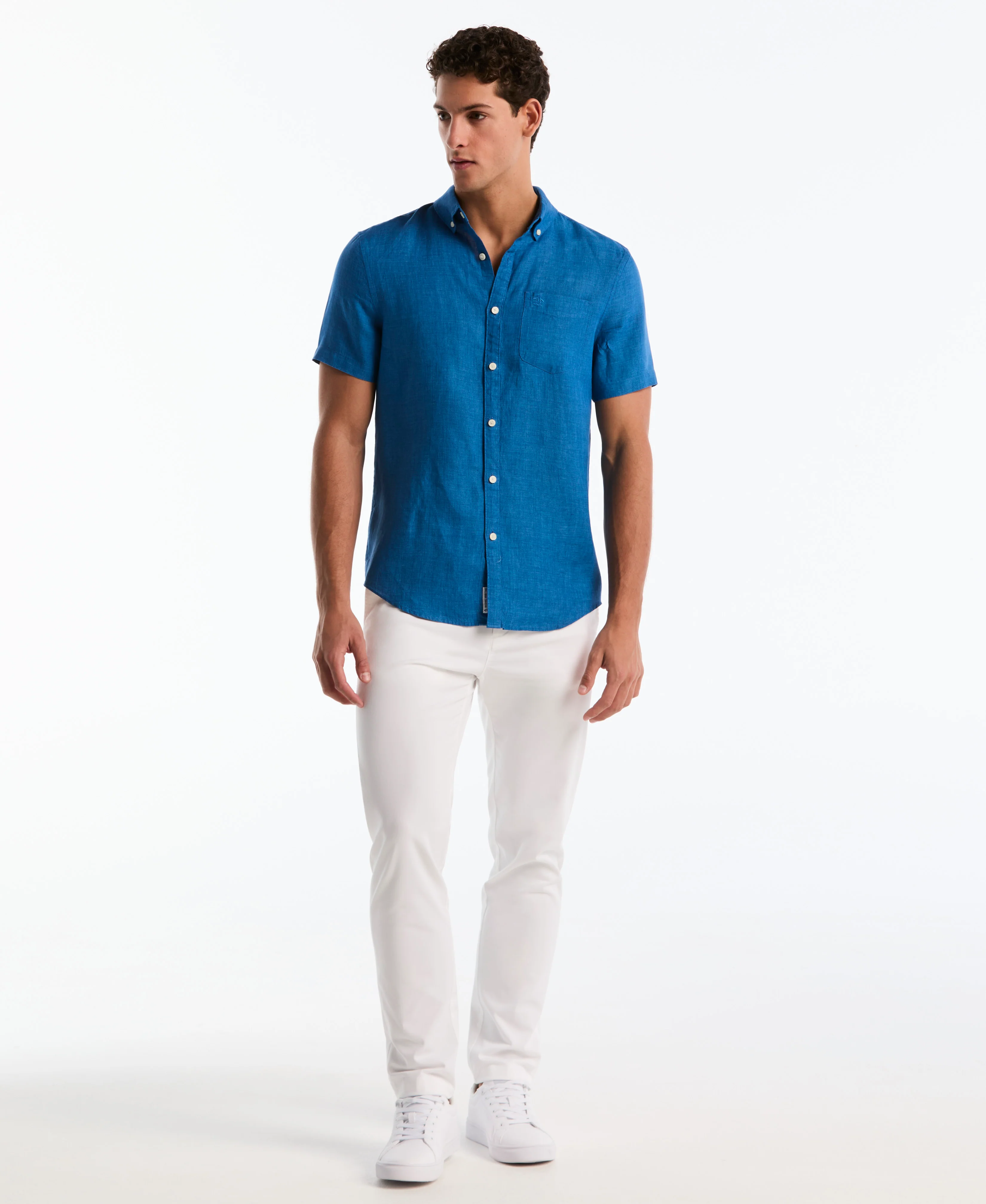 Delave Linen Button-Down Pocket Shirt - Image 4