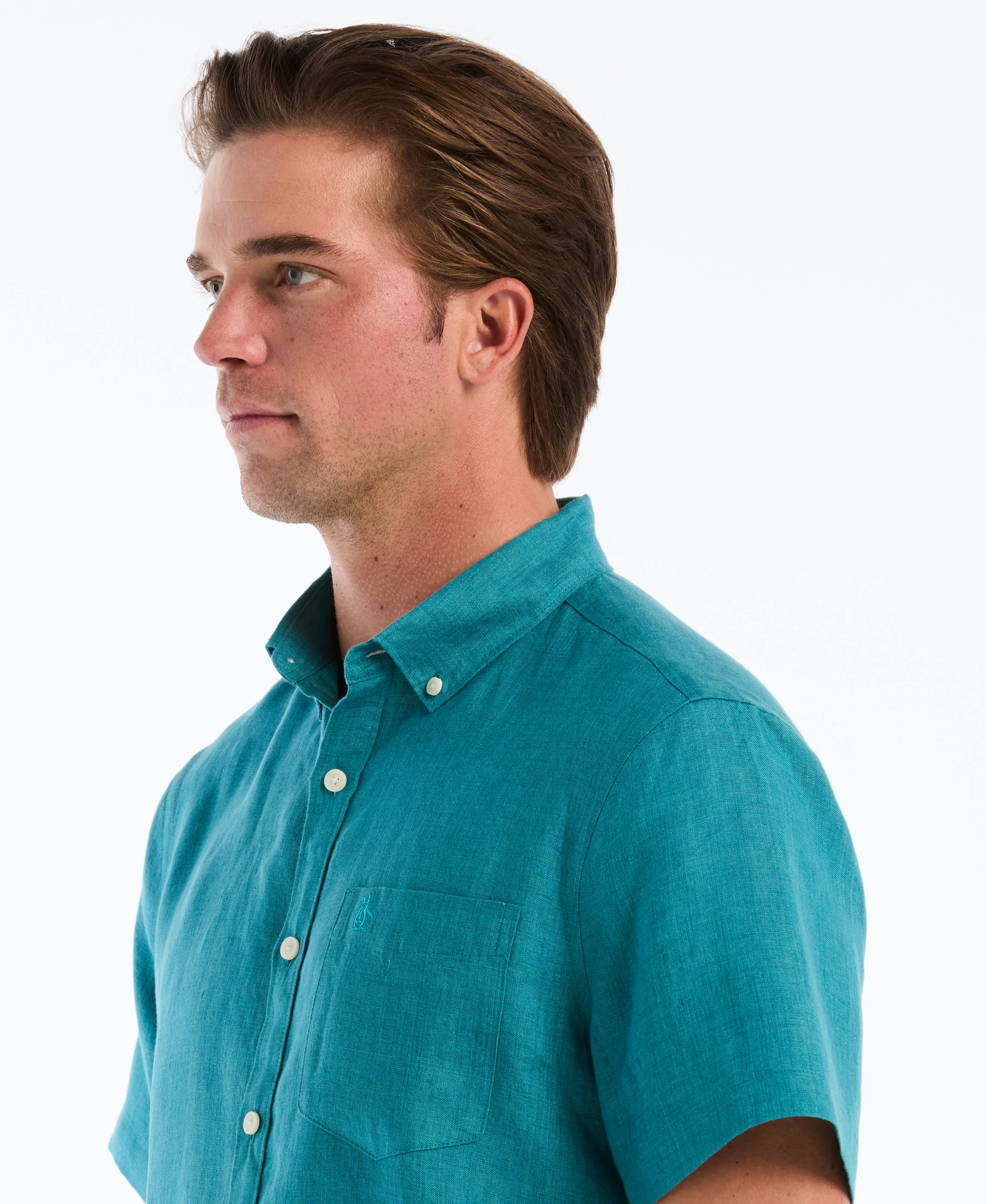Delave Linen Button-Down Pocket Shirt - Image 7