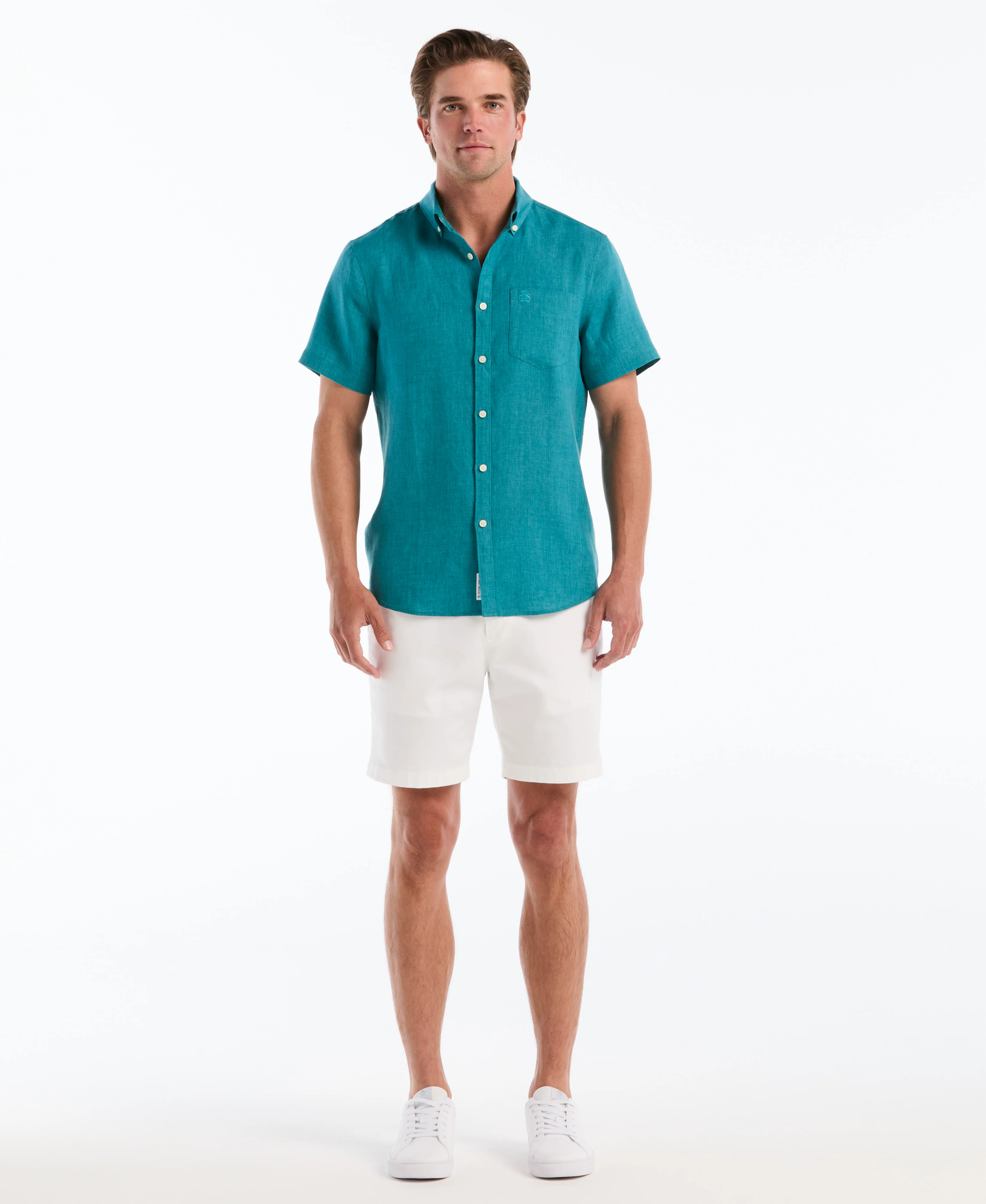 Delave Linen Button-Down Pocket Shirt - Image 8
