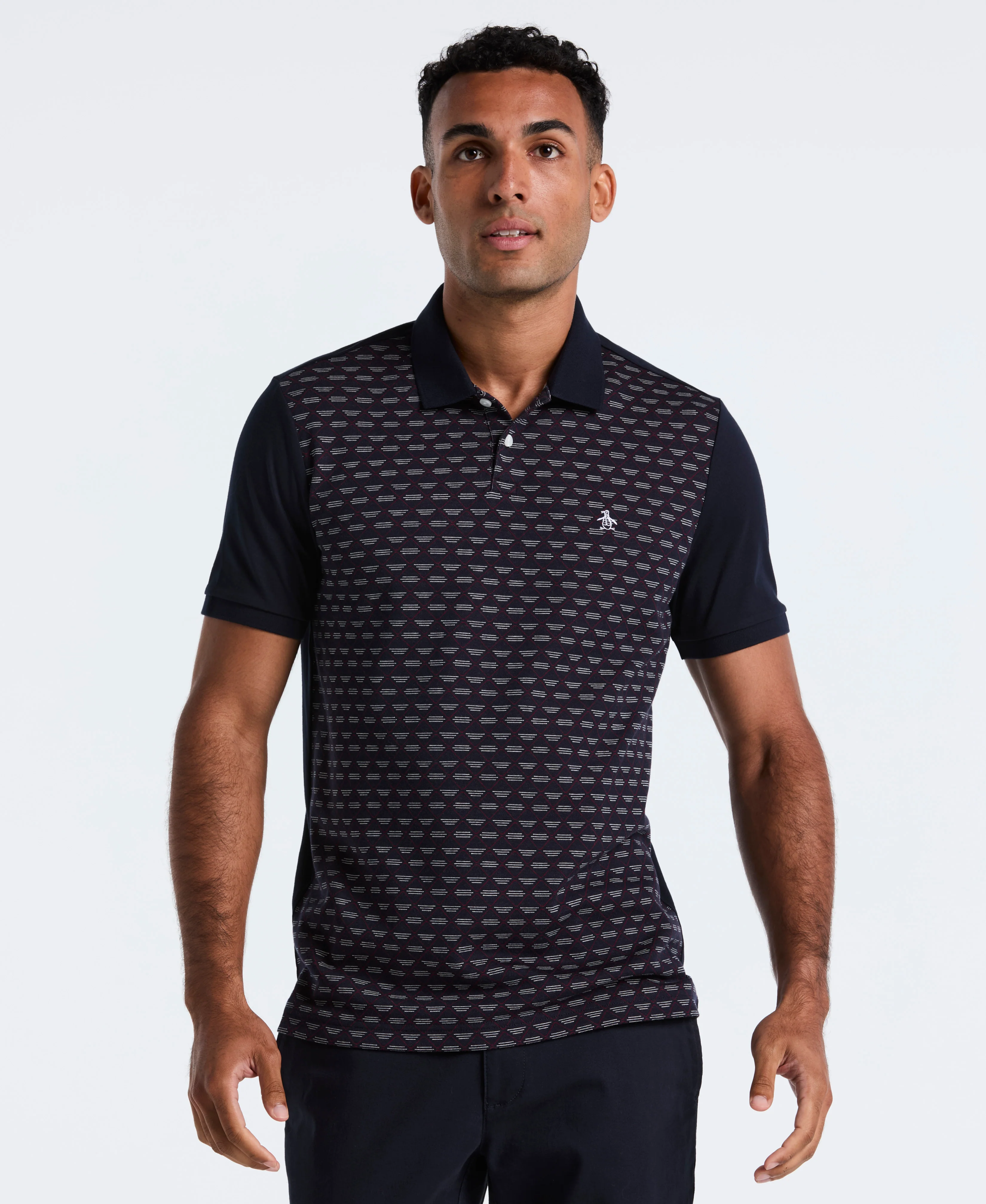 Vertical Diamond Jacquard Polo - Image 5