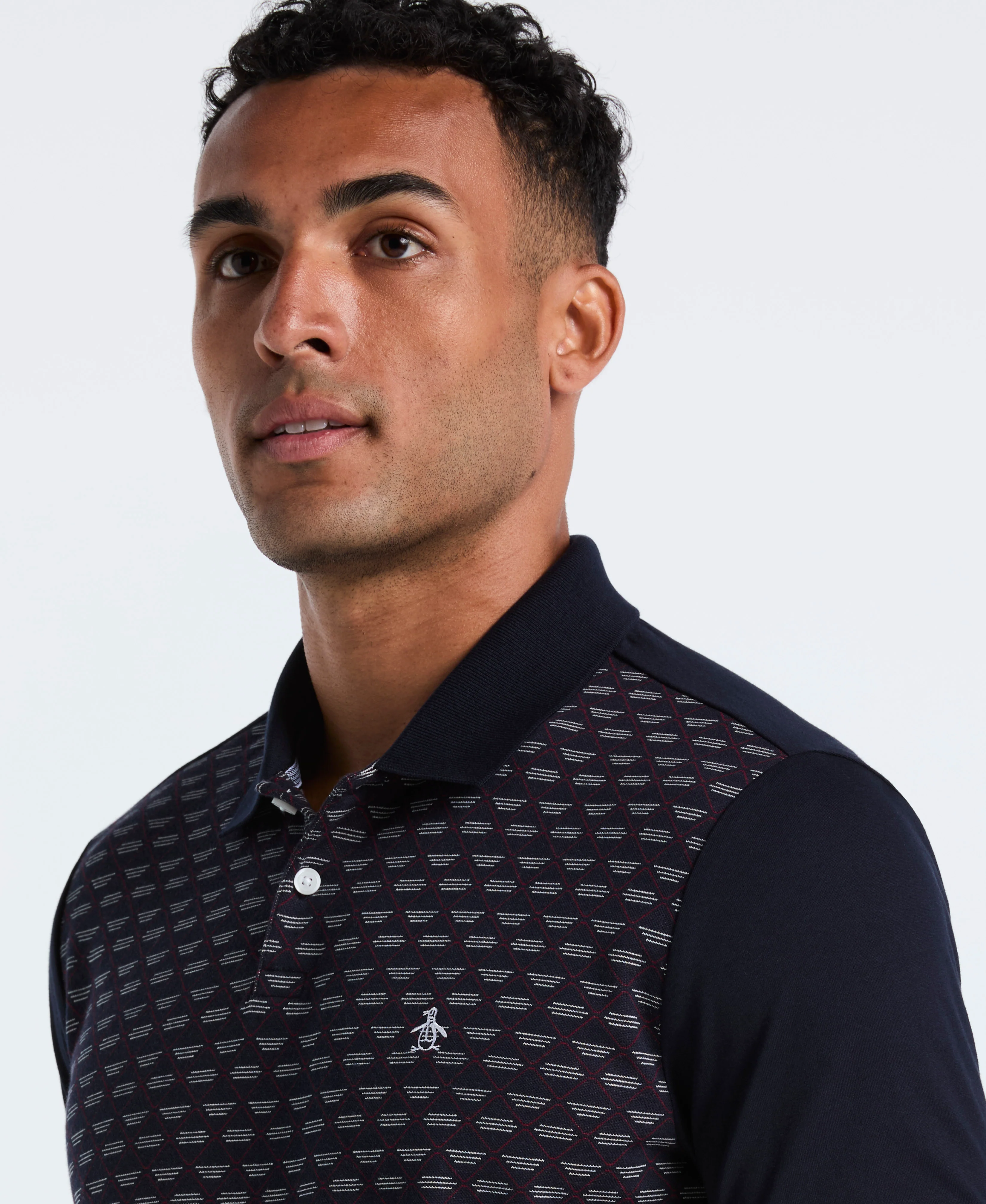 Vertical Diamond Jacquard Polo - Image 7