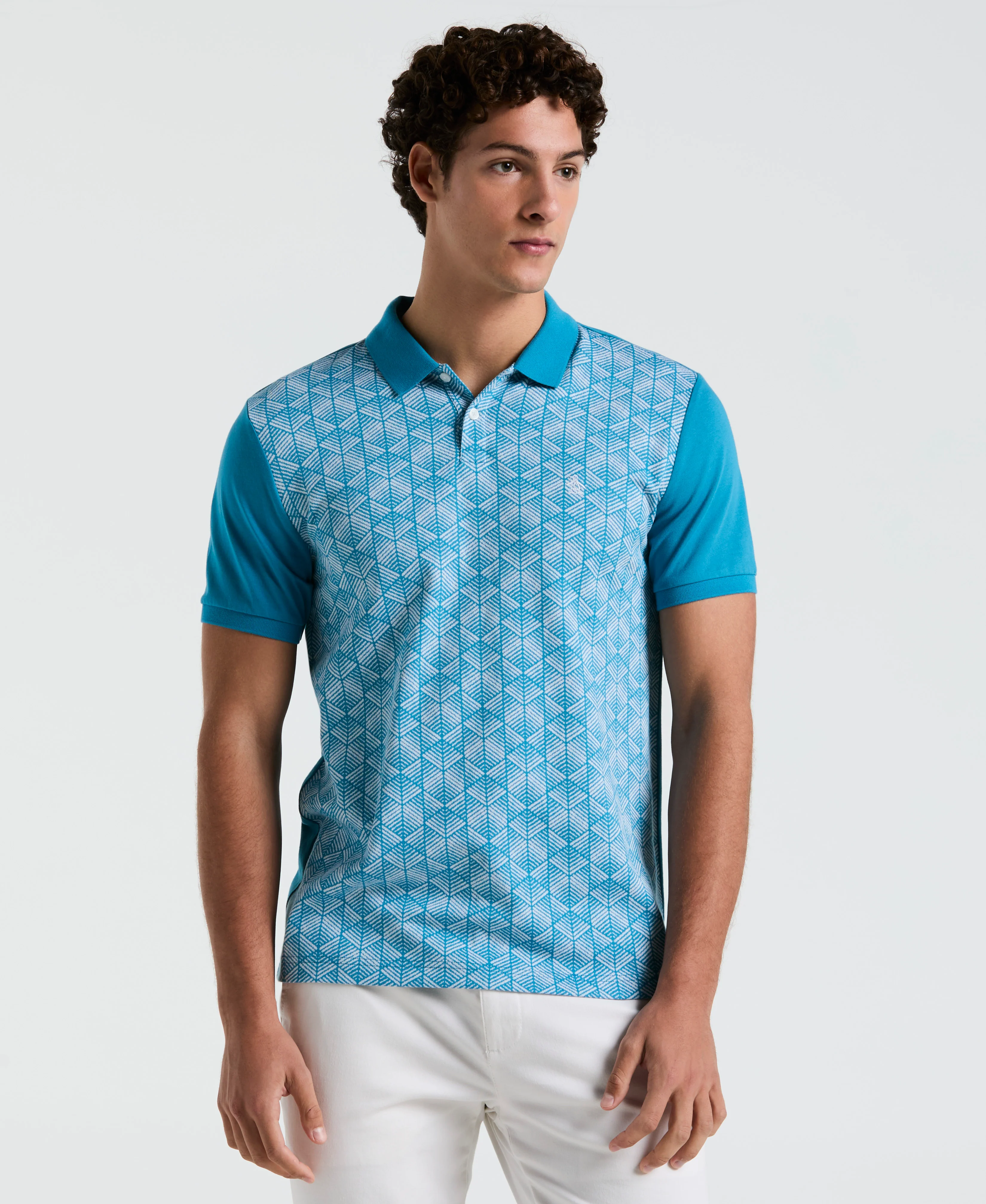 Diamond Jacquard Front Polo - Image 5