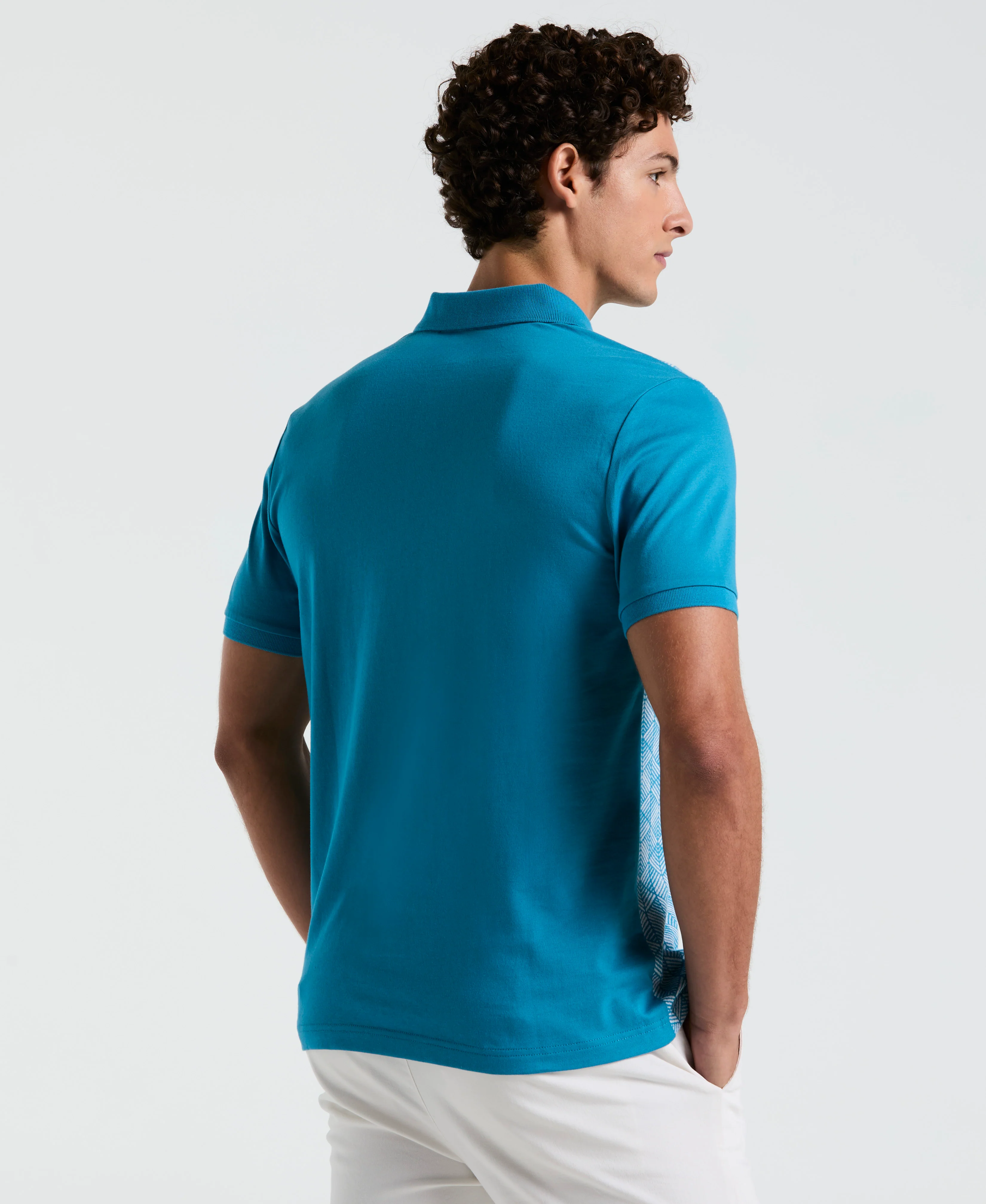 Diamond Jacquard Front Polo - Image 6