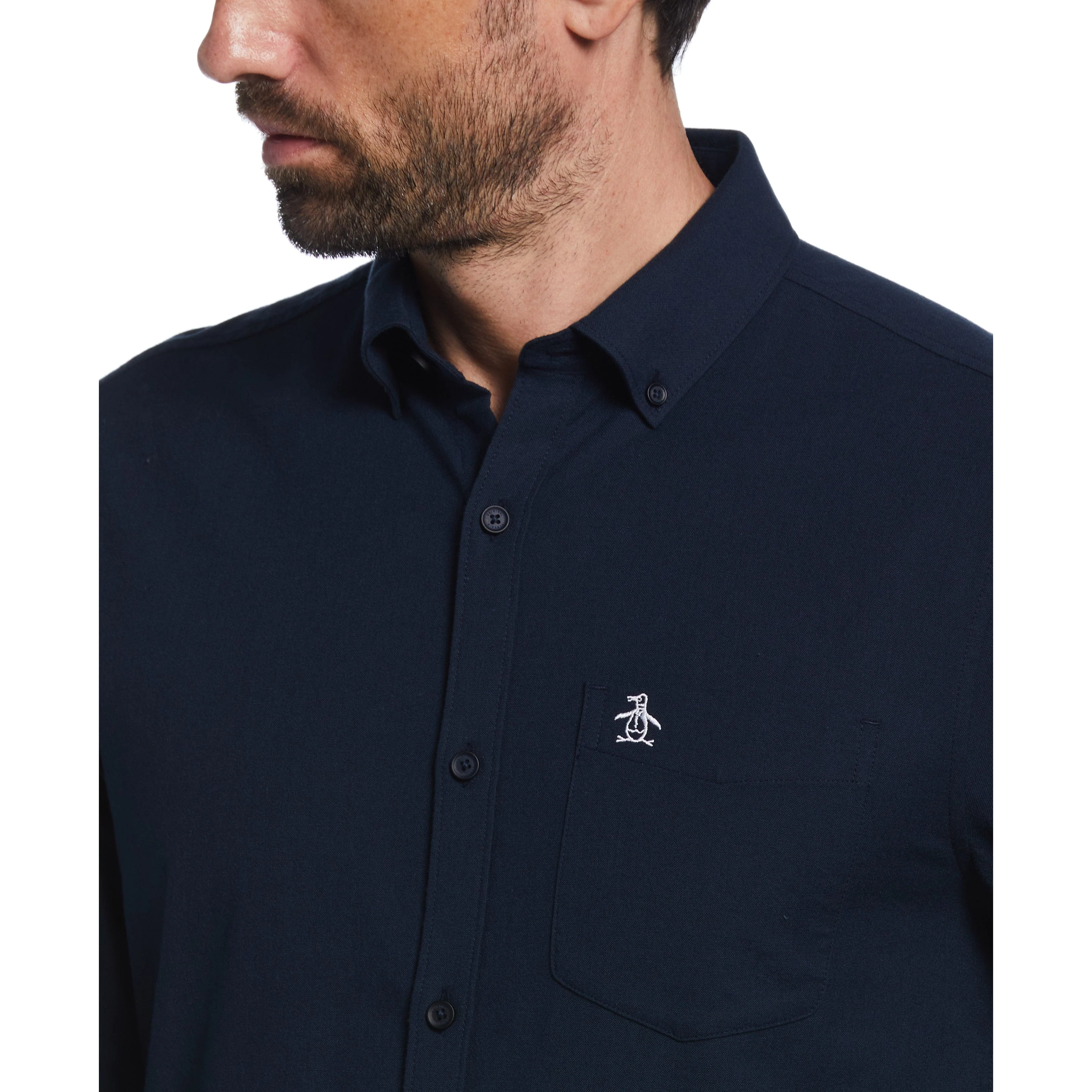 EcoVero™ Oxford Long Sleeve Pocket Shirt - Image 3