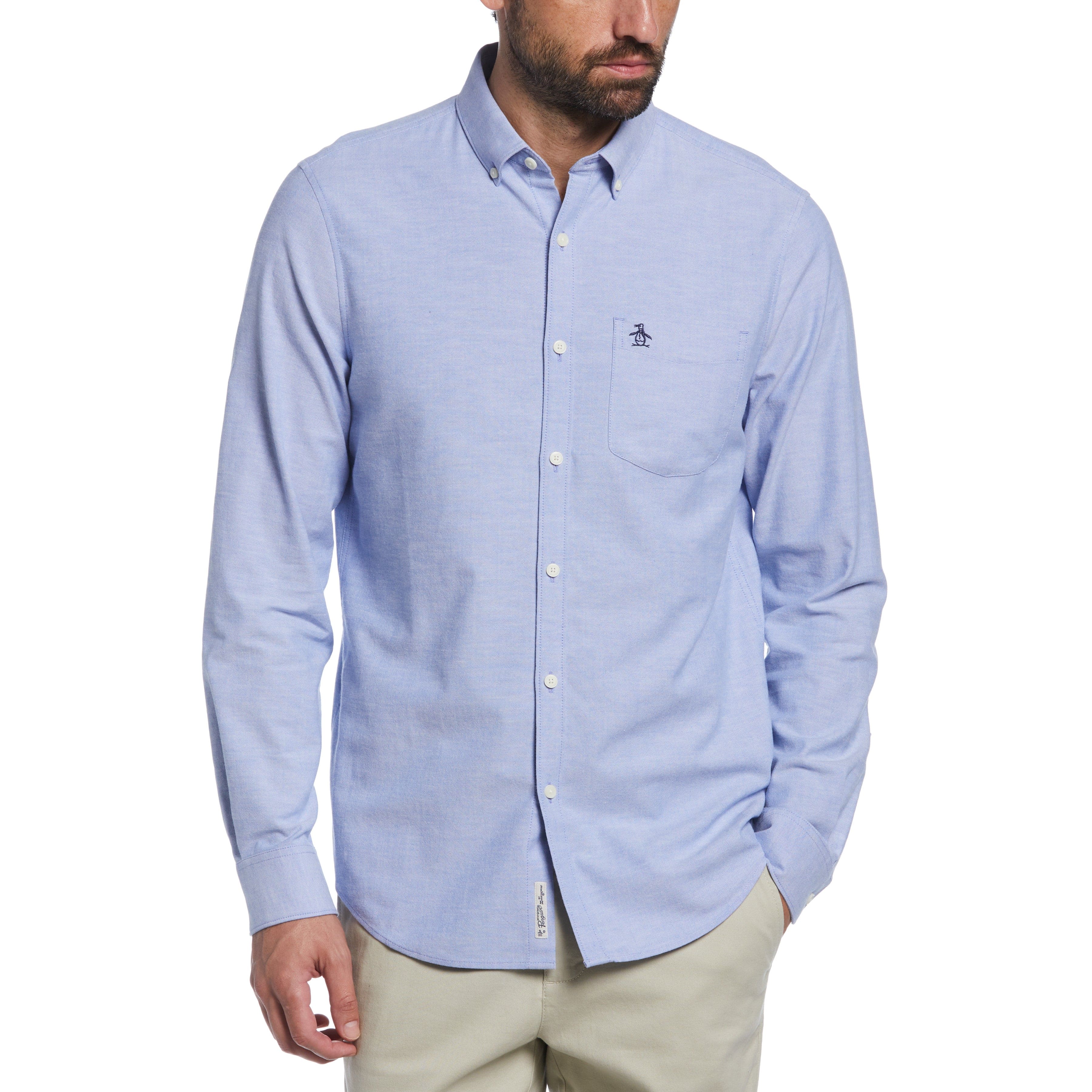 EcoVero™ Oxford Long Sleeve Pocket Shirt - Image 4