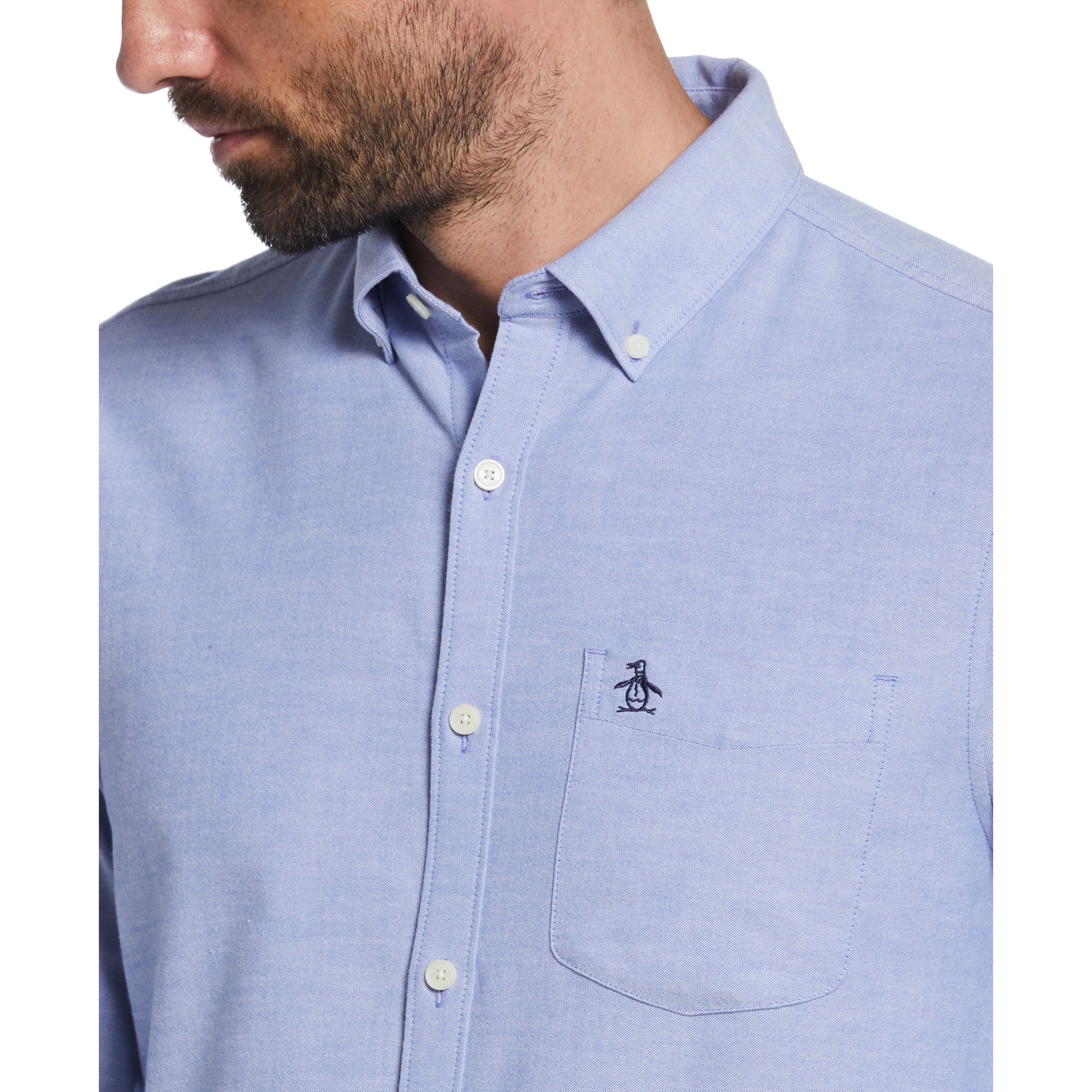 EcoVero™ Oxford Long Sleeve Pocket Shirt - Image 6