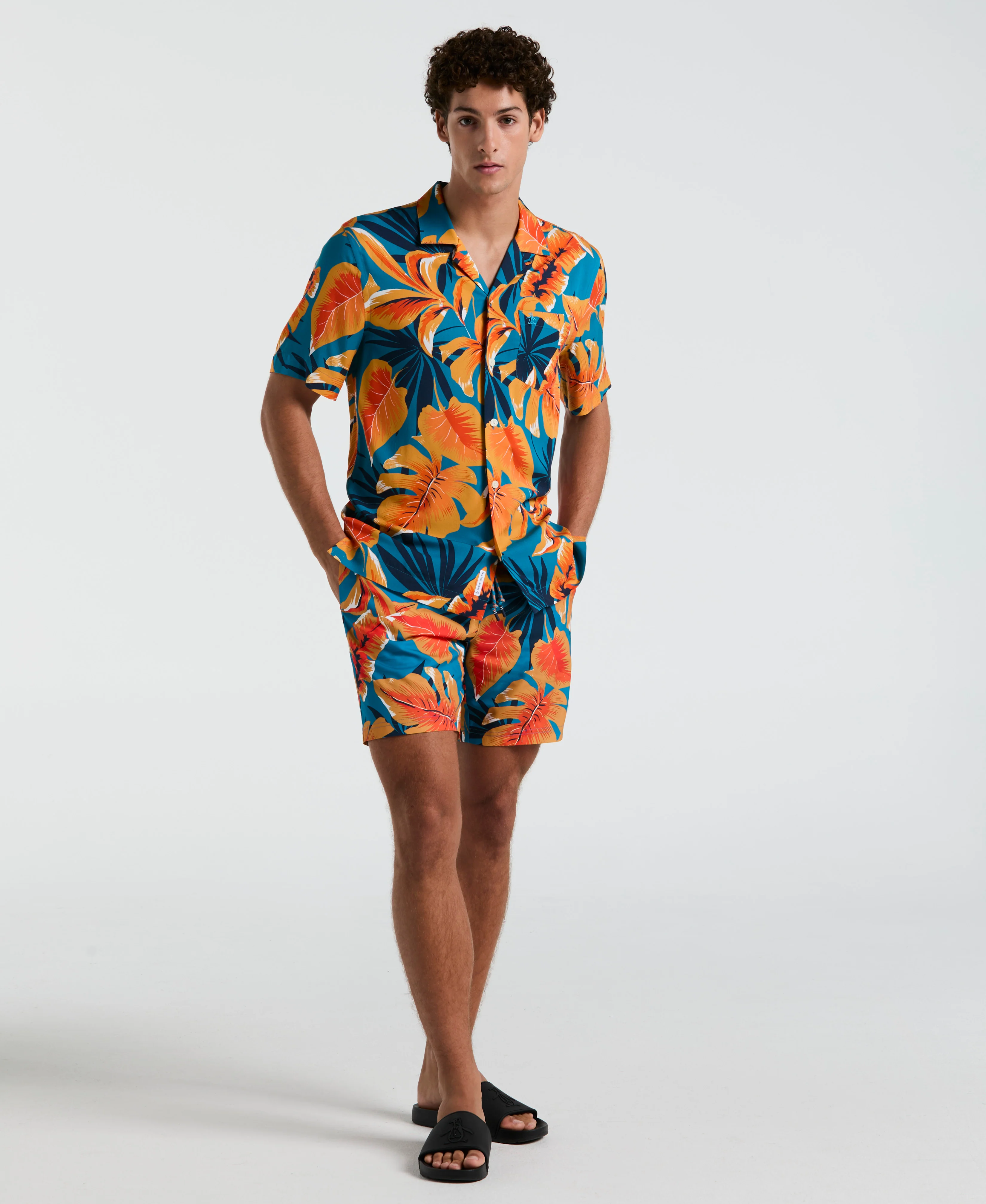 EcoVero™ Tropical Leaf Print Shirt - Image 4