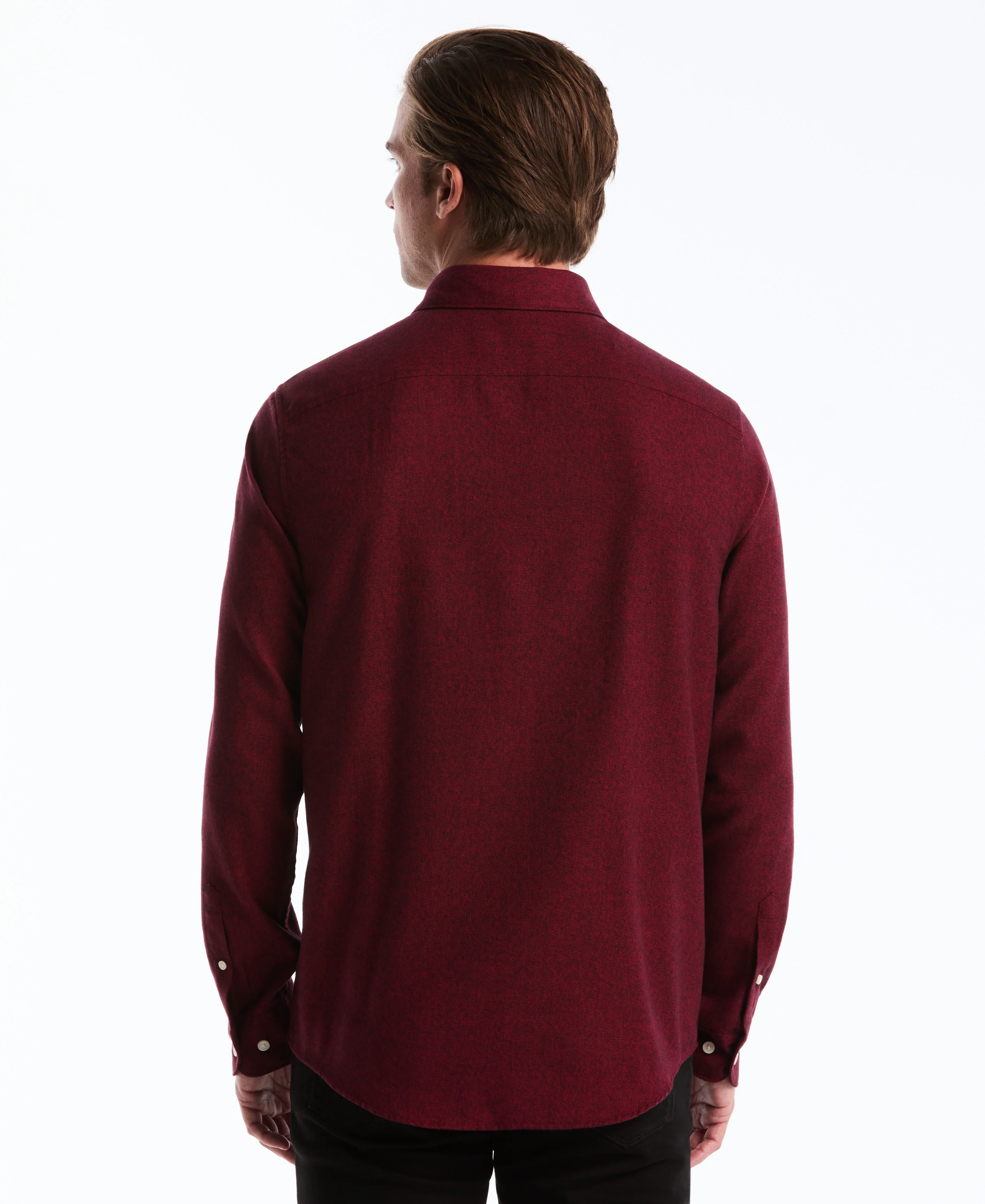 Solid-Colored Flannel Shirt - Image 7