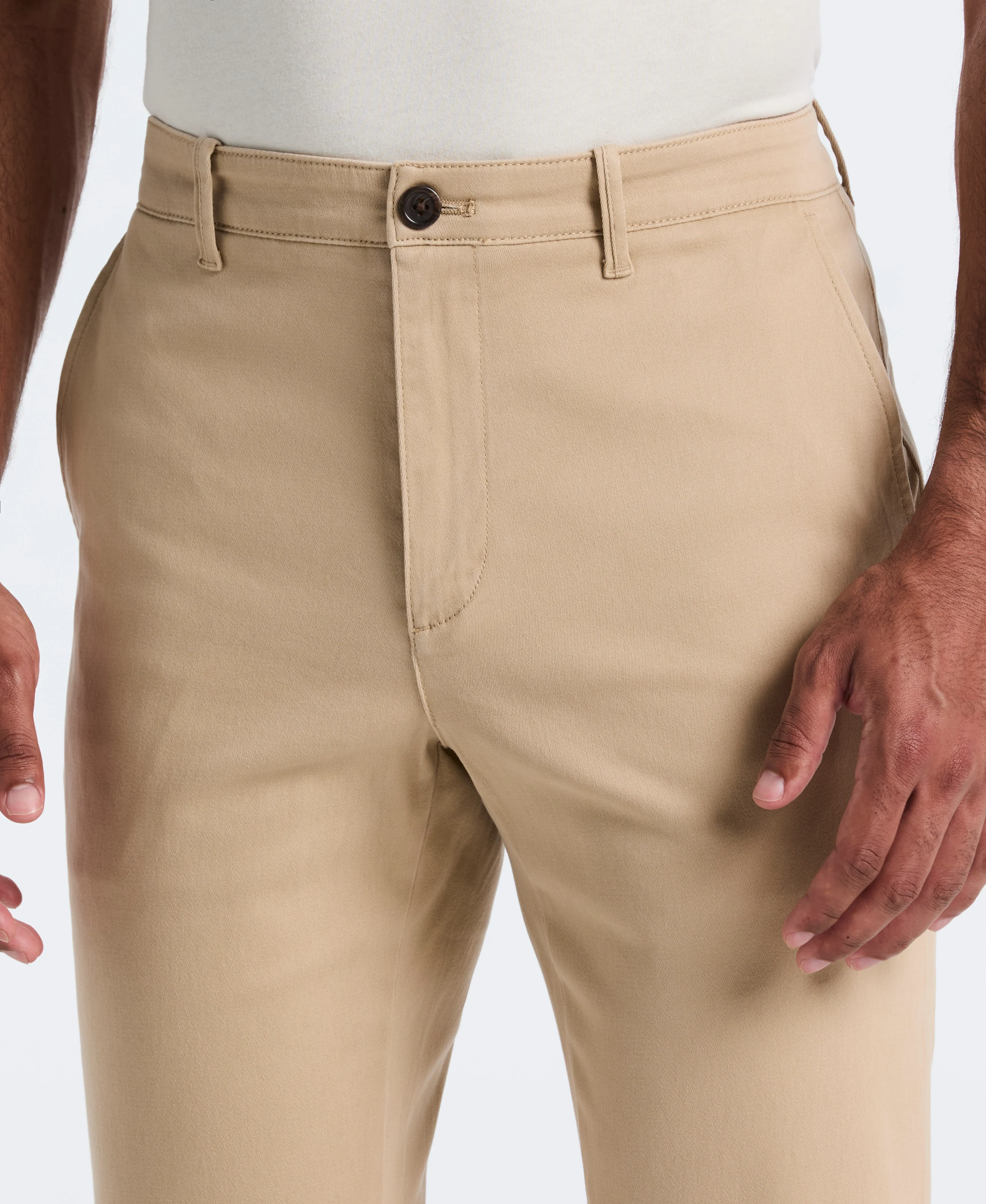 Flat Front Microsanded Chino Pant - Image 3