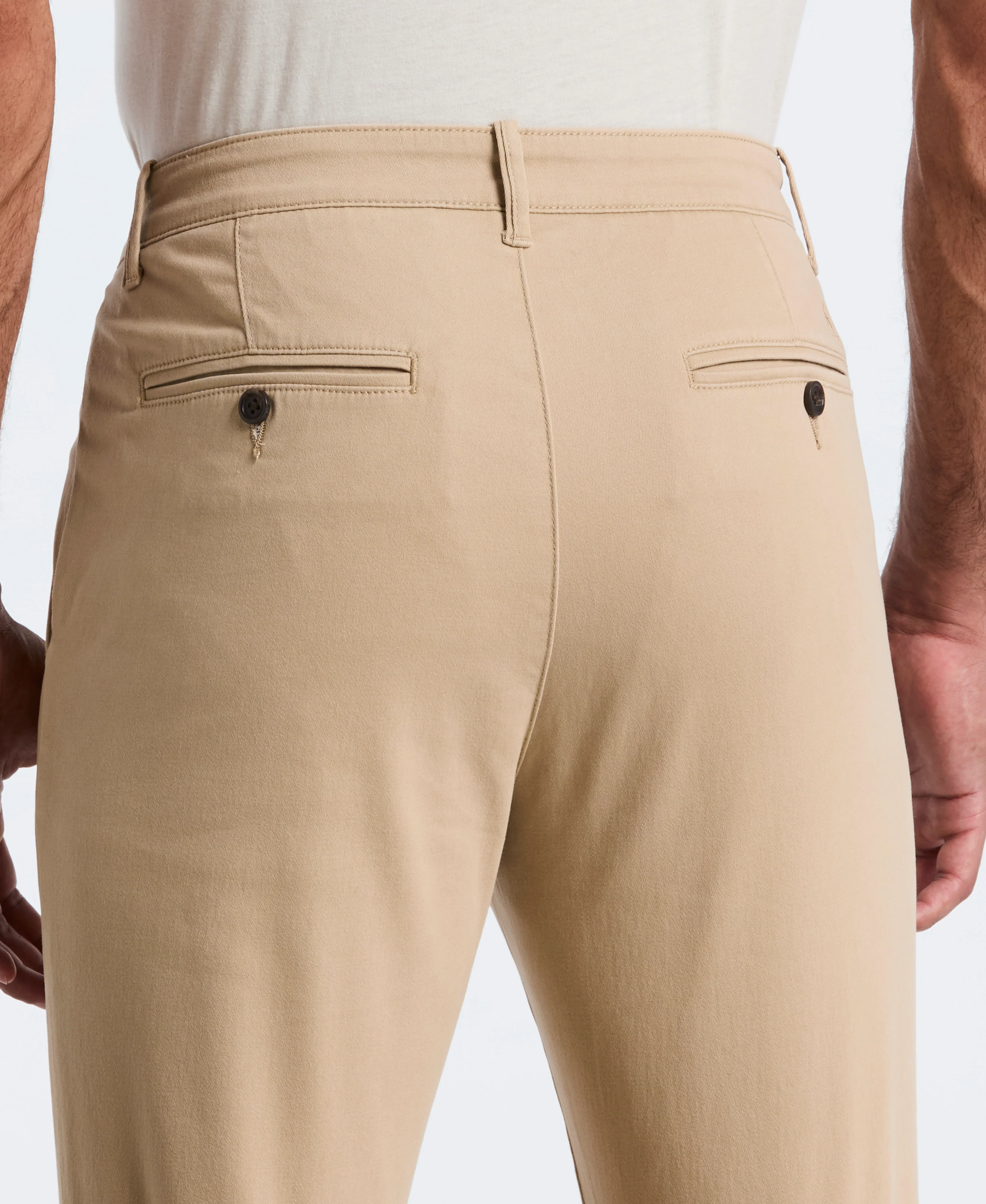 Flat Front Microsanded Chino Pant - Image 4