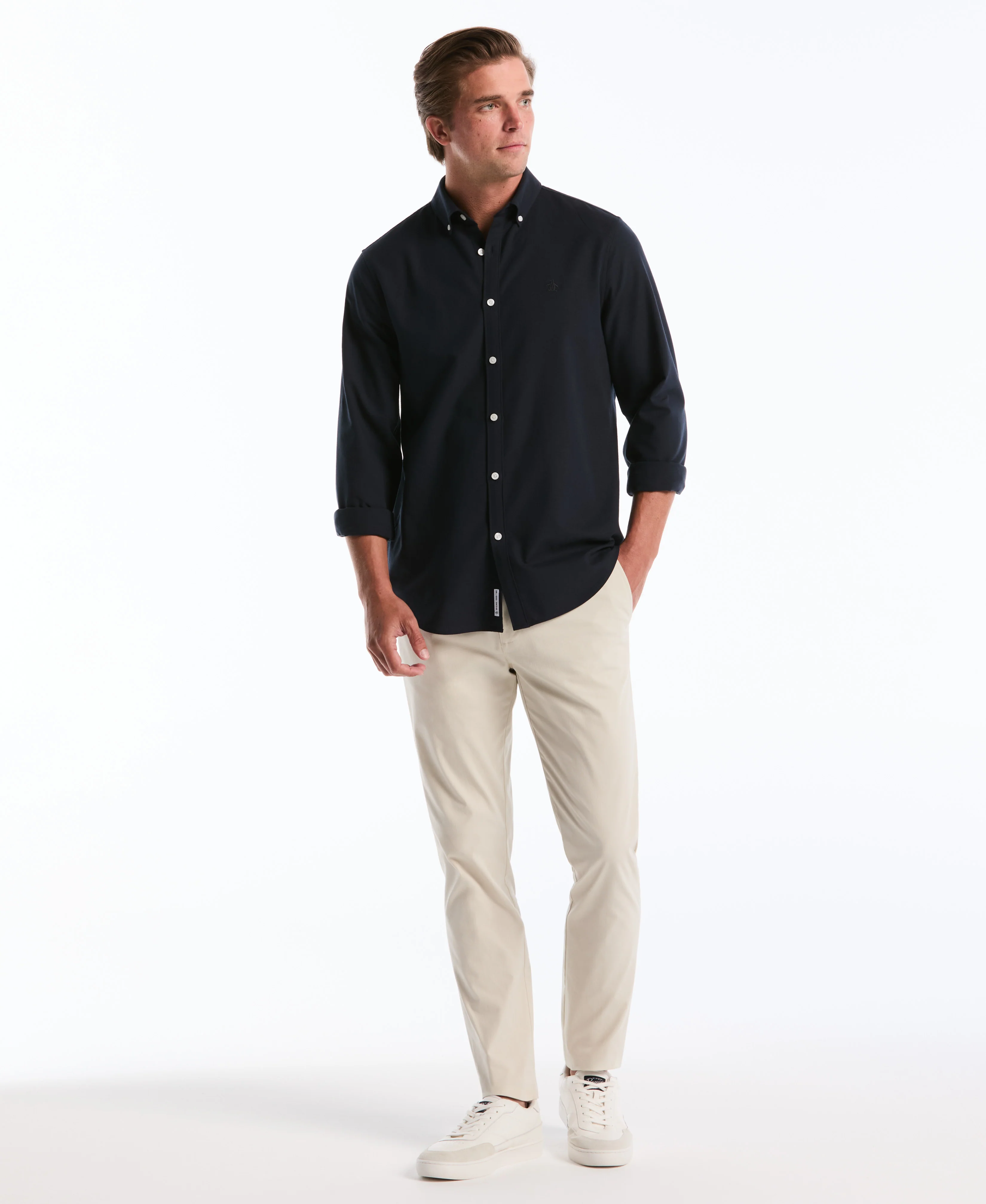Flat Front Nylon Twill Chino - Image 5
