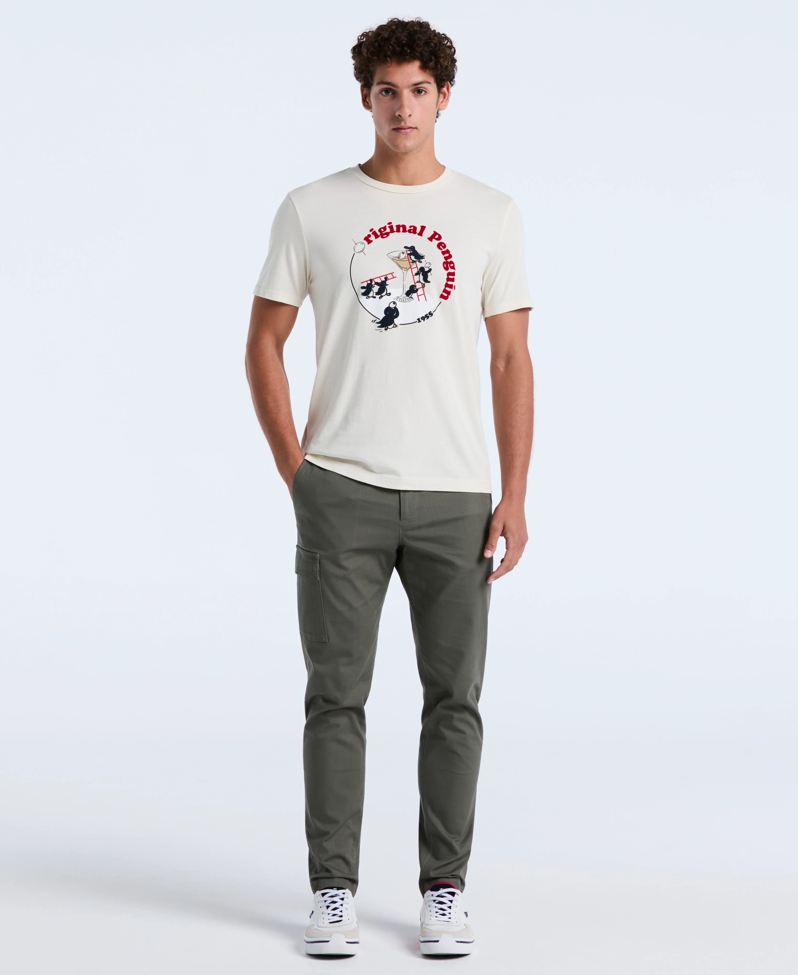 Flocked Martini Graphic Tee - Image 4