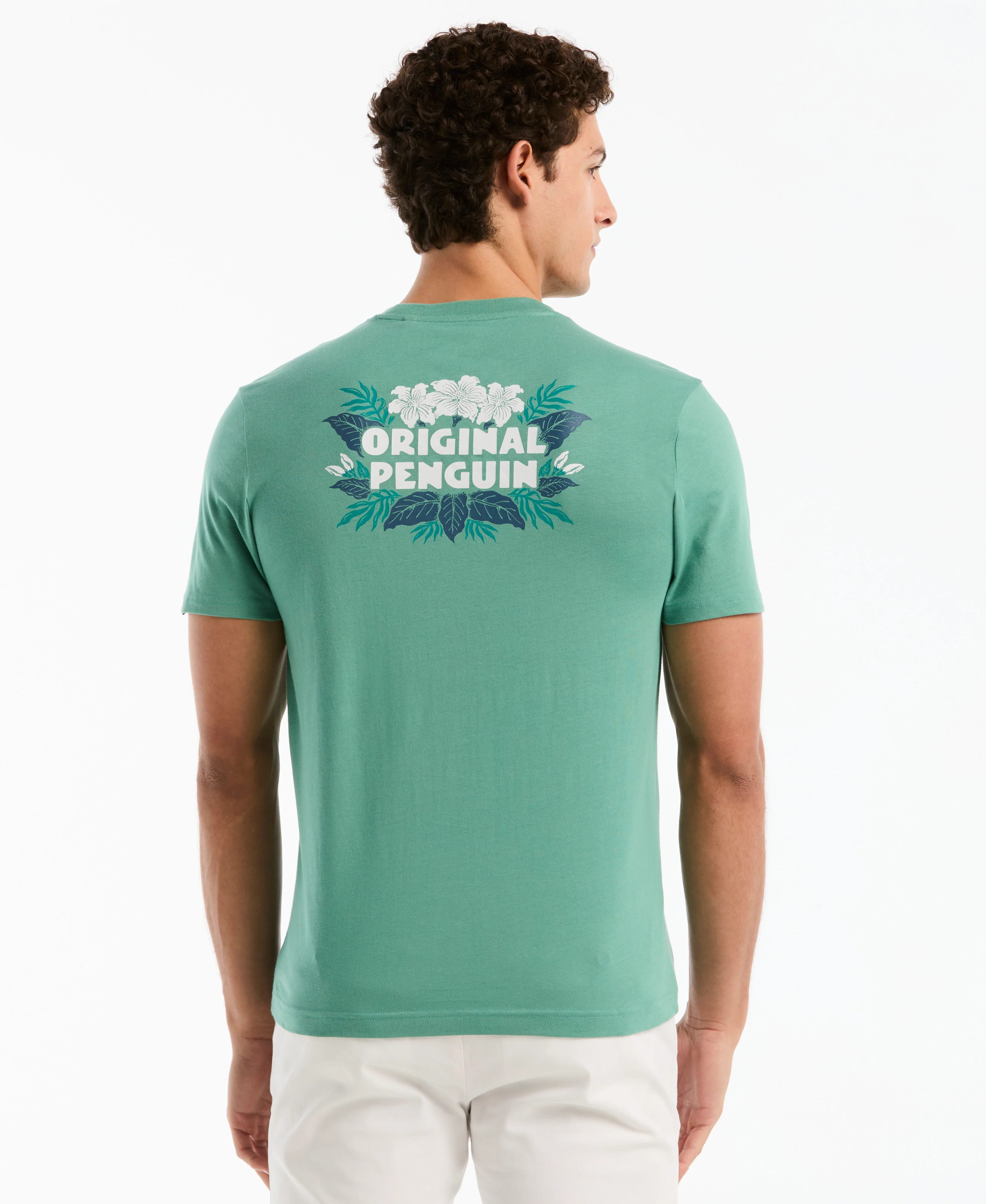 Floral Logo Cotton Graphic Tee - Image 6