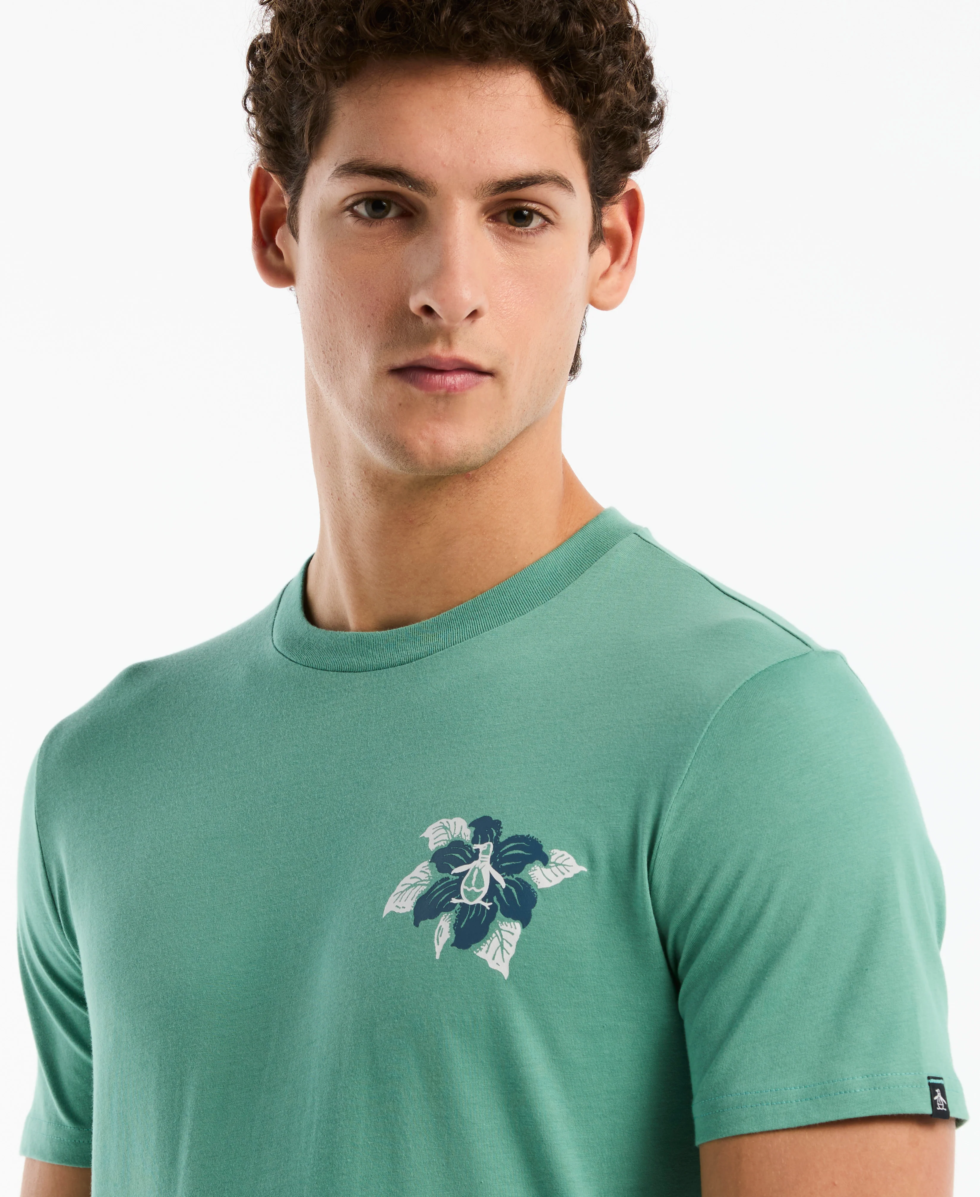 Floral Logo Cotton Graphic Tee - Image 7
