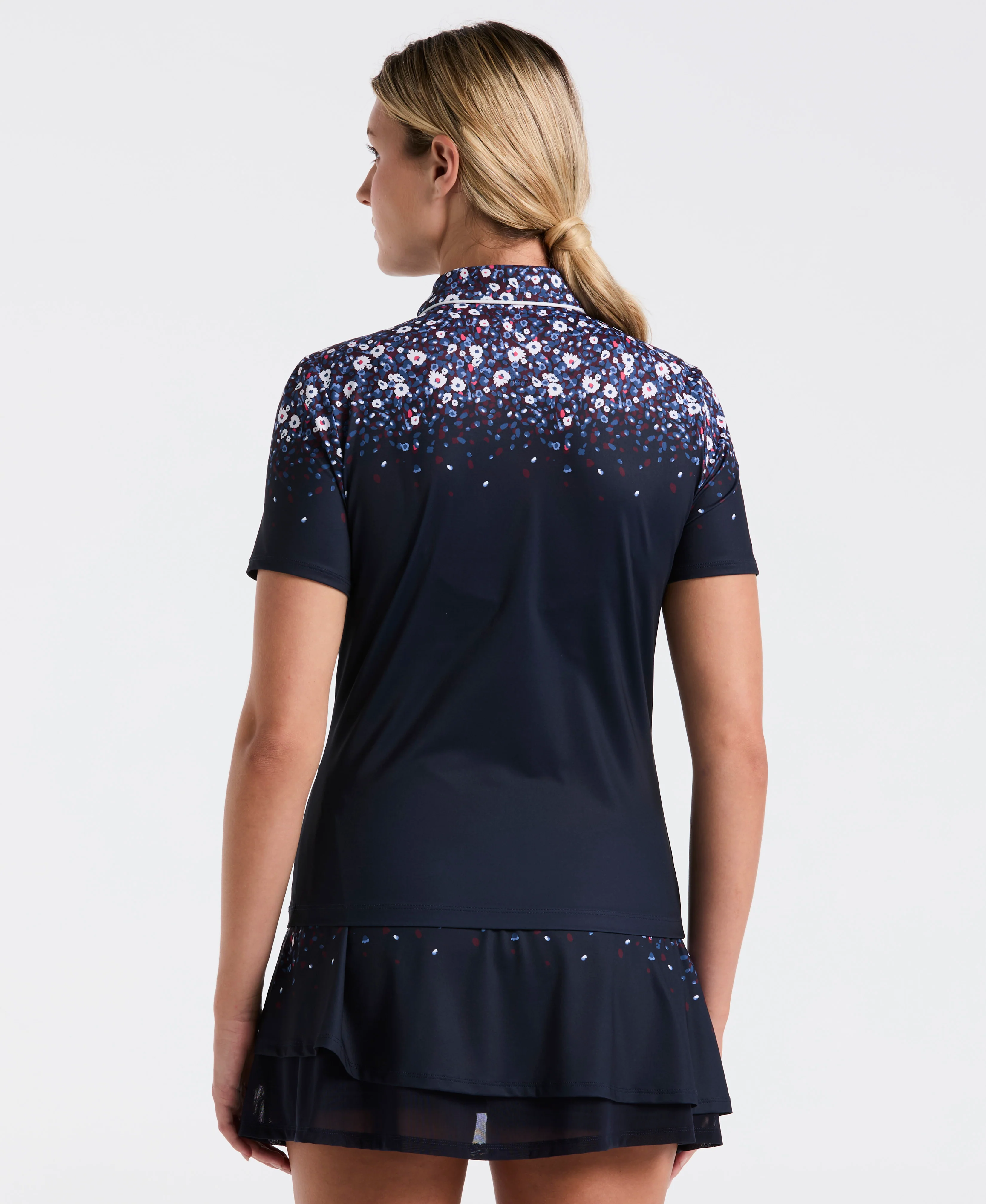 Women's Engineered Zen Floral Golf Polo - Image 2