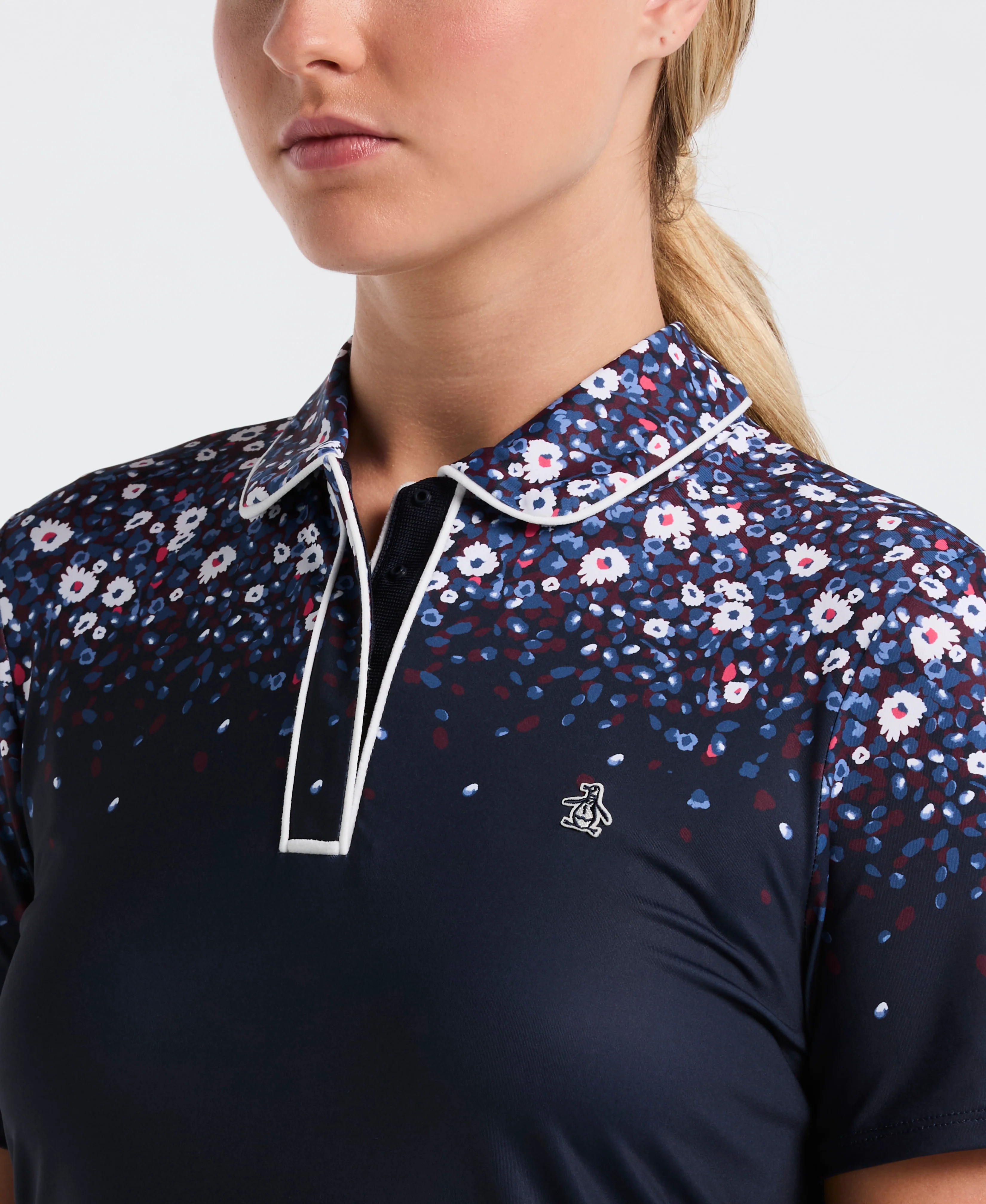 Women's Engineered Zen Floral Golf Polo - Image 3