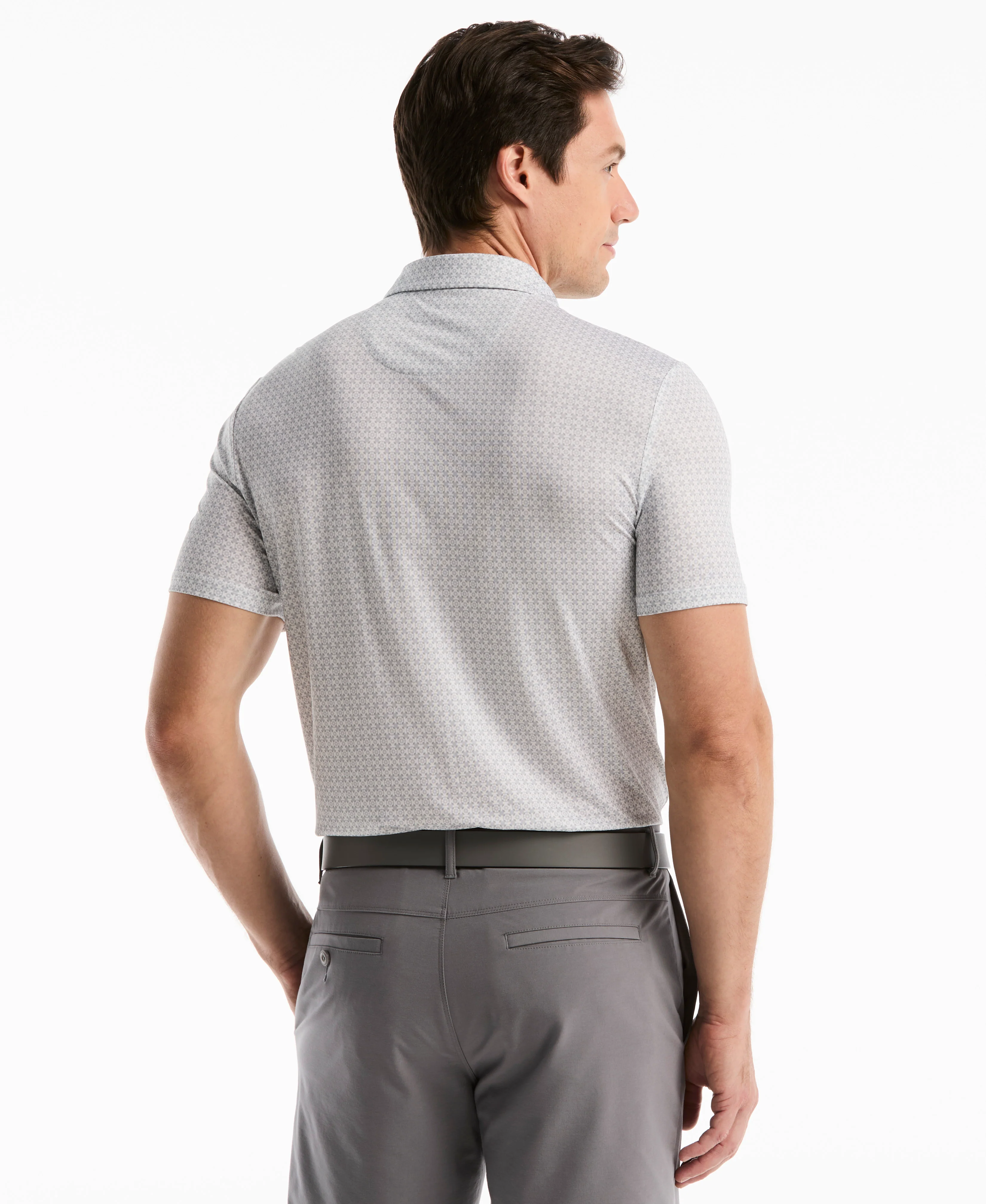 Framed Floral Geo Golf Polo - Image 7