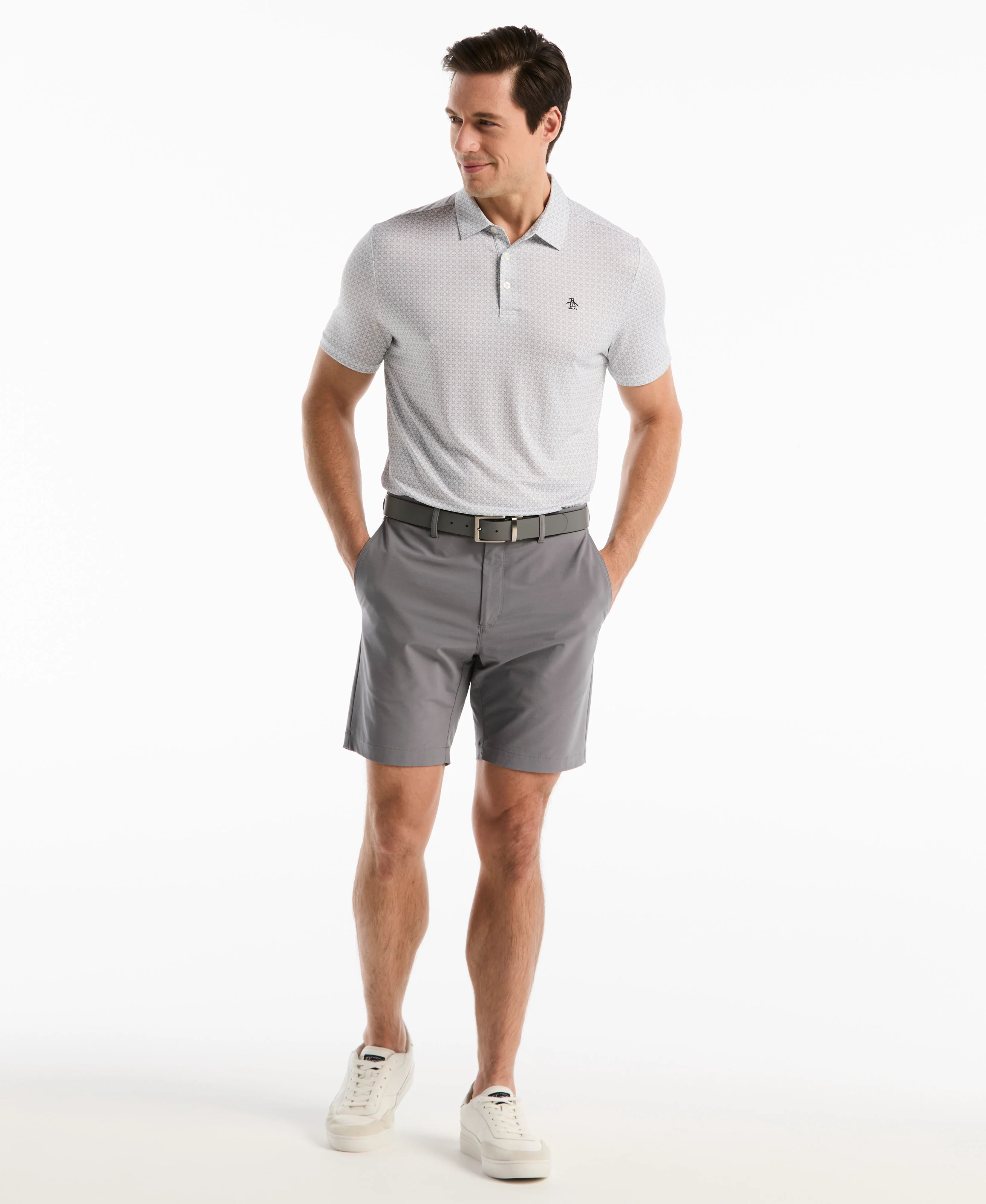 Framed Floral Geo Golf Polo - Image 9