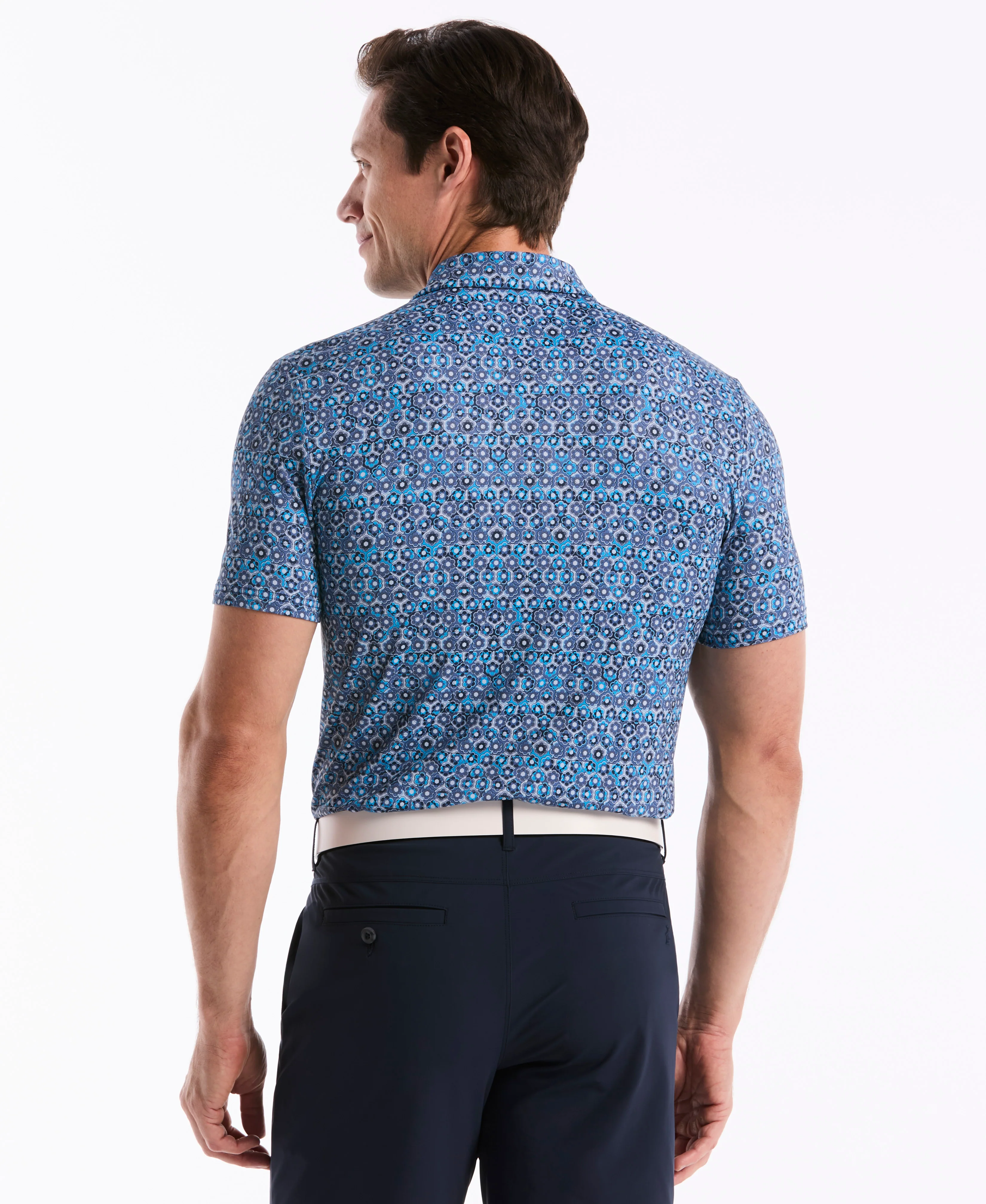 Heritage Framed Floral Golf Polo - Image 2