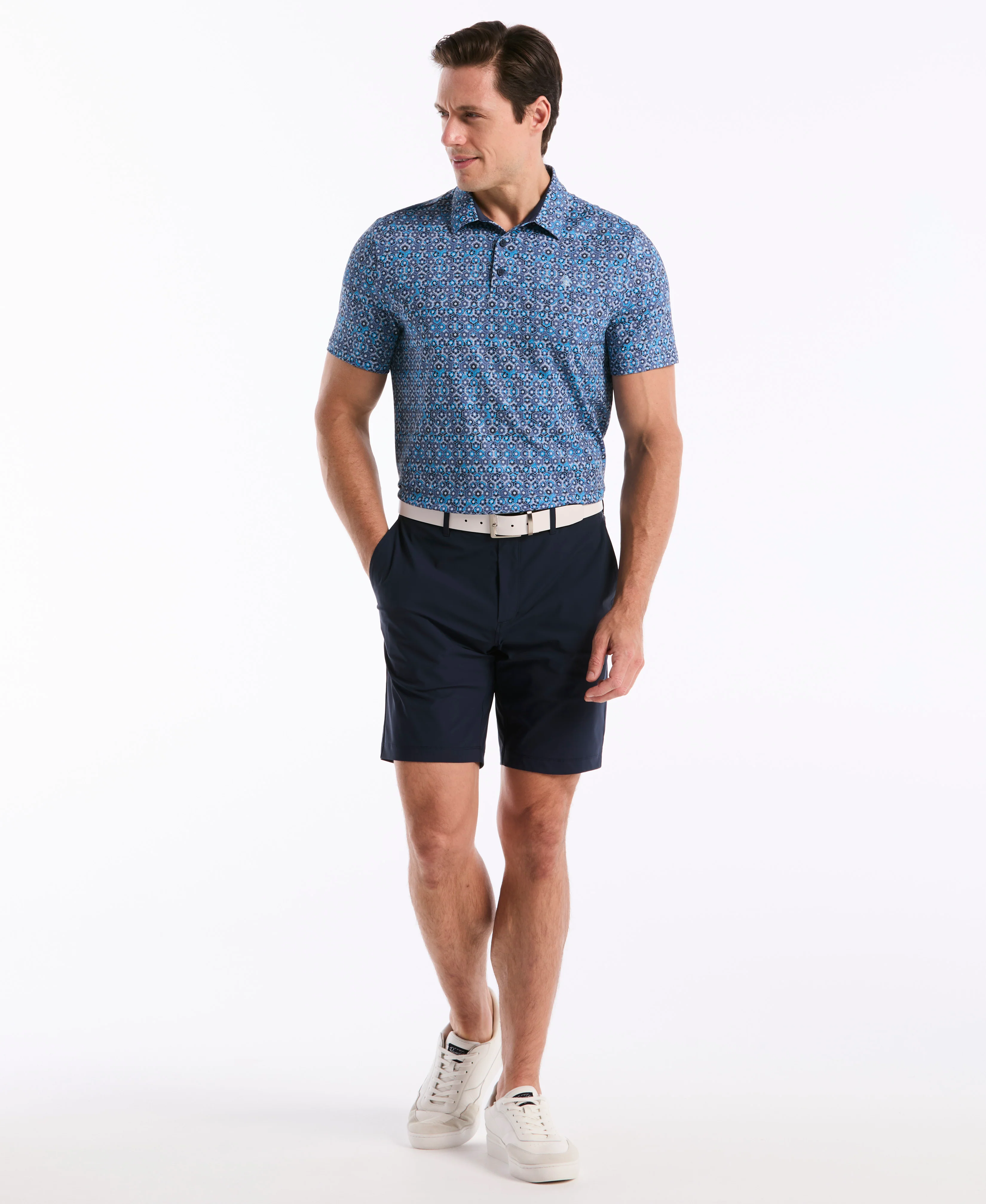 Heritage Framed Floral Golf Polo - Image 4