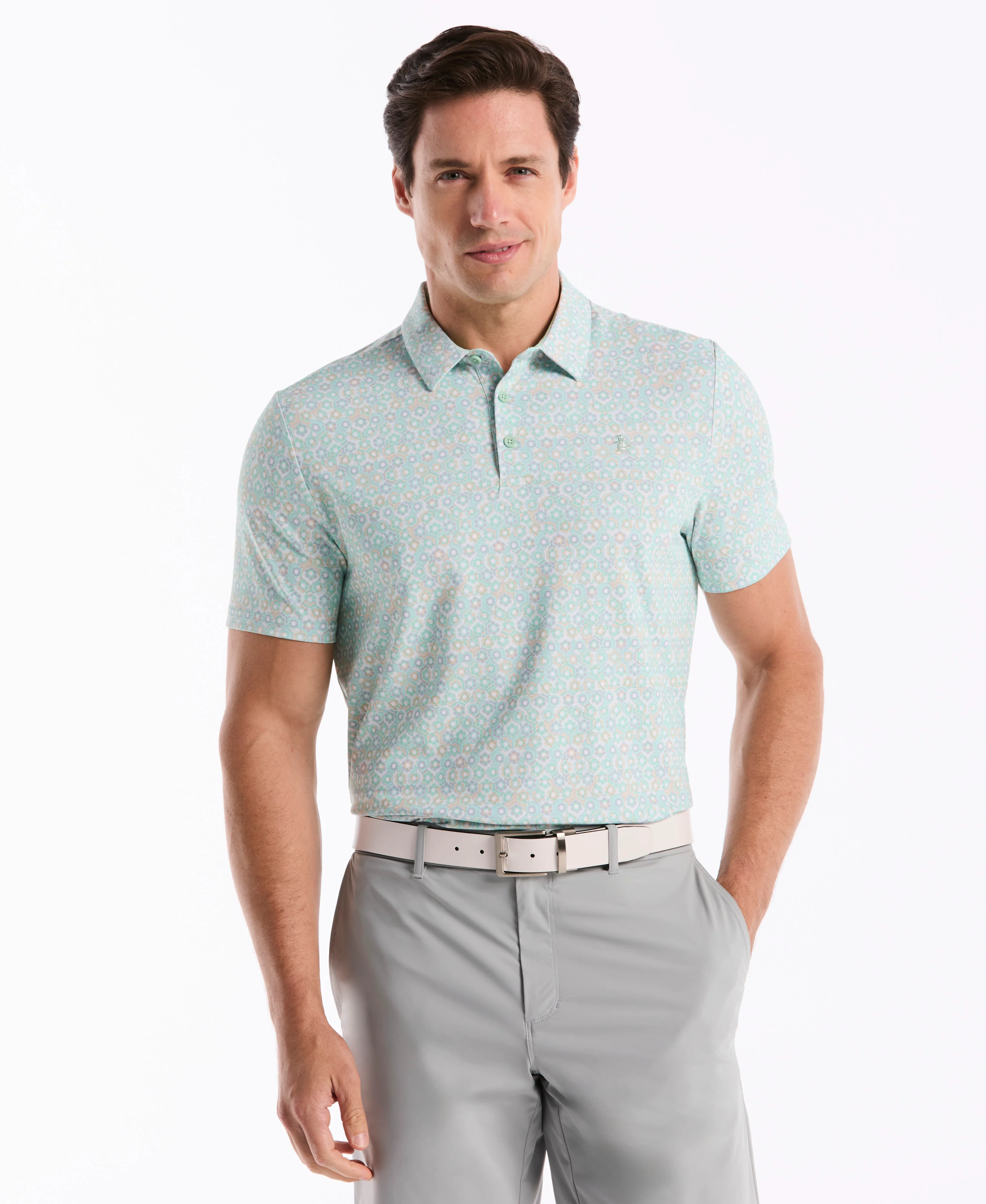 Heritage Framed Floral Golf Polo - Image 5