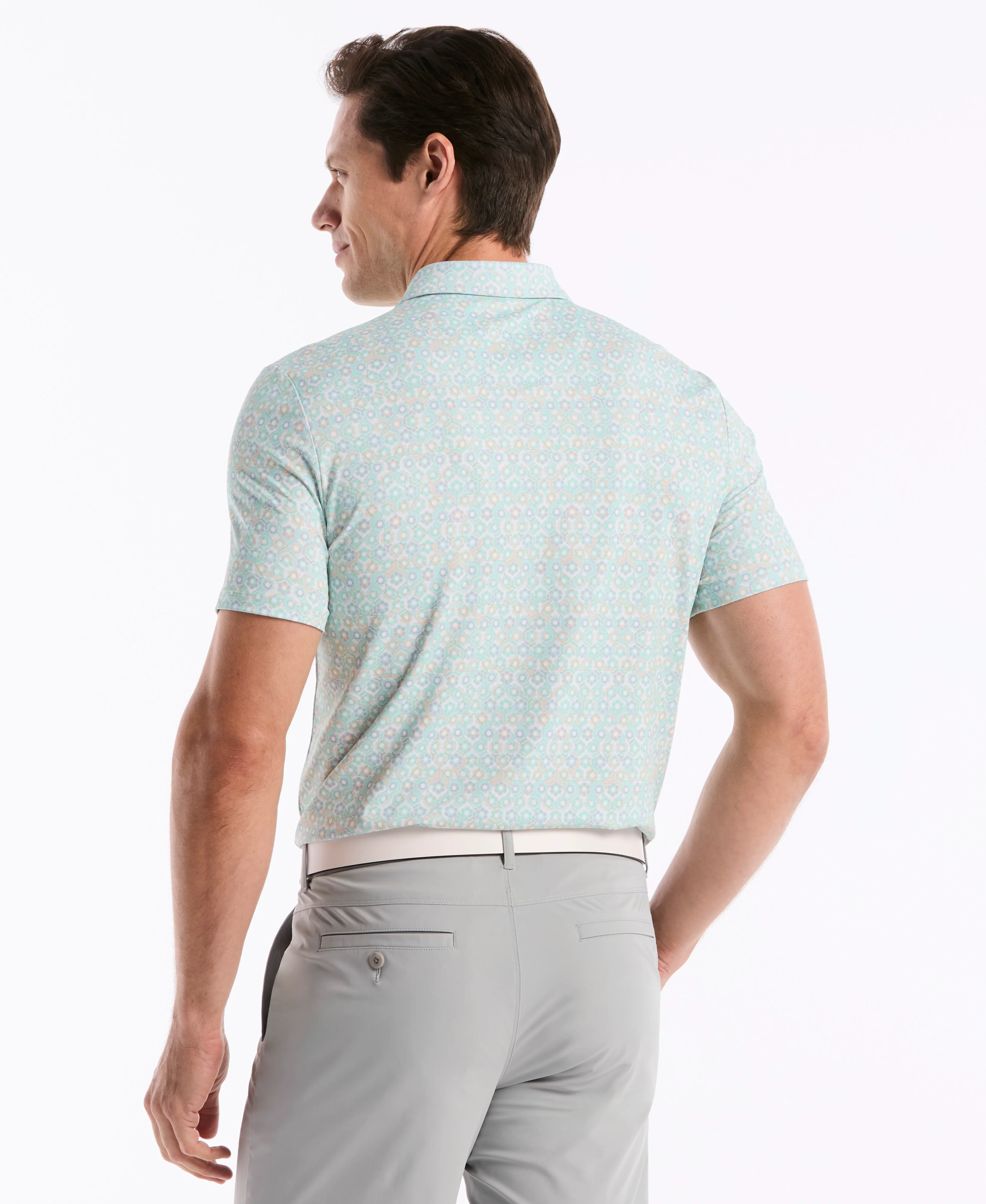 Heritage Framed Floral Golf Polo - Image 6