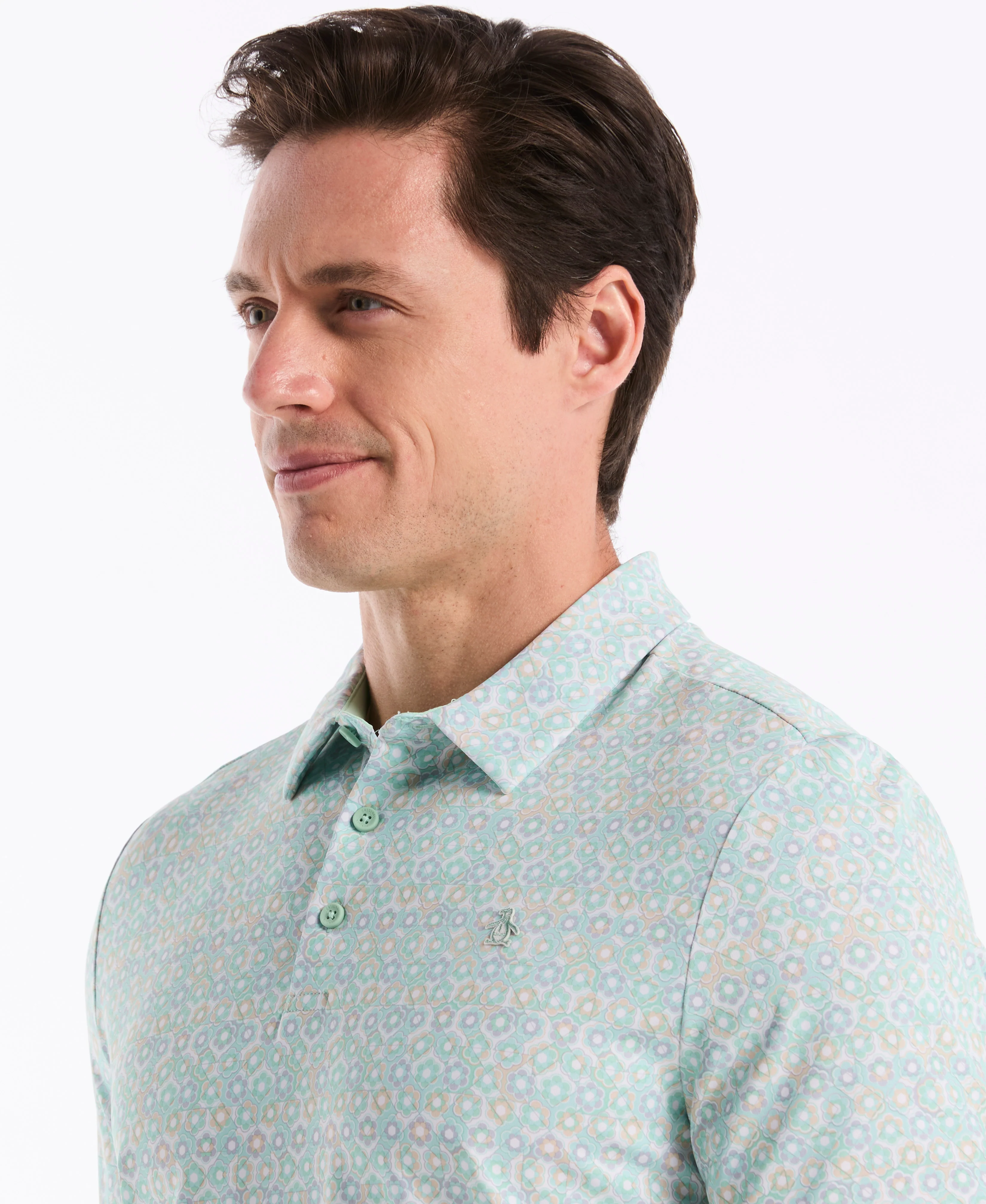 Heritage Framed Floral Golf Polo - Image 7