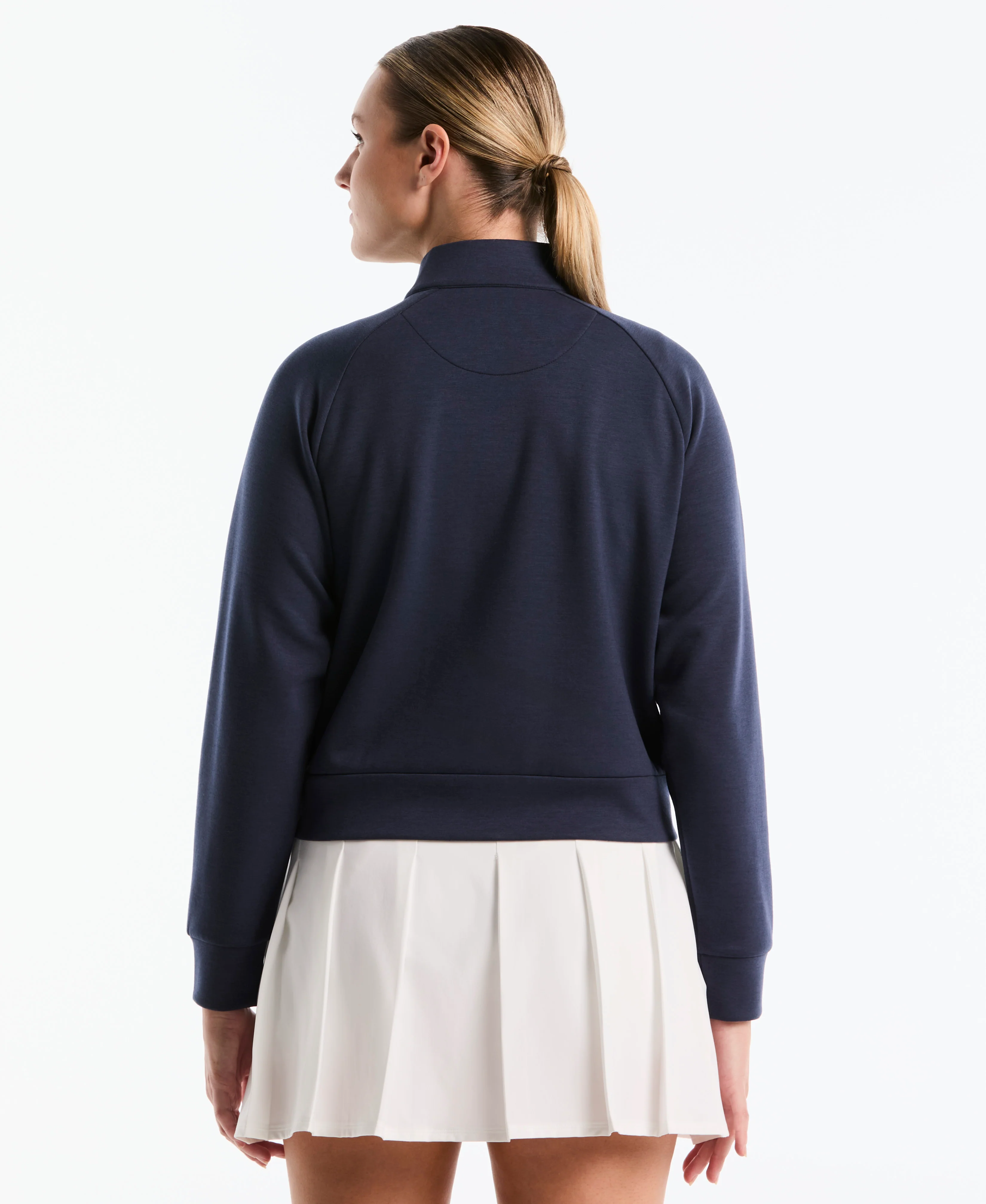 Women's Full-Zip Textured Knit Golf Jacket - Image 6