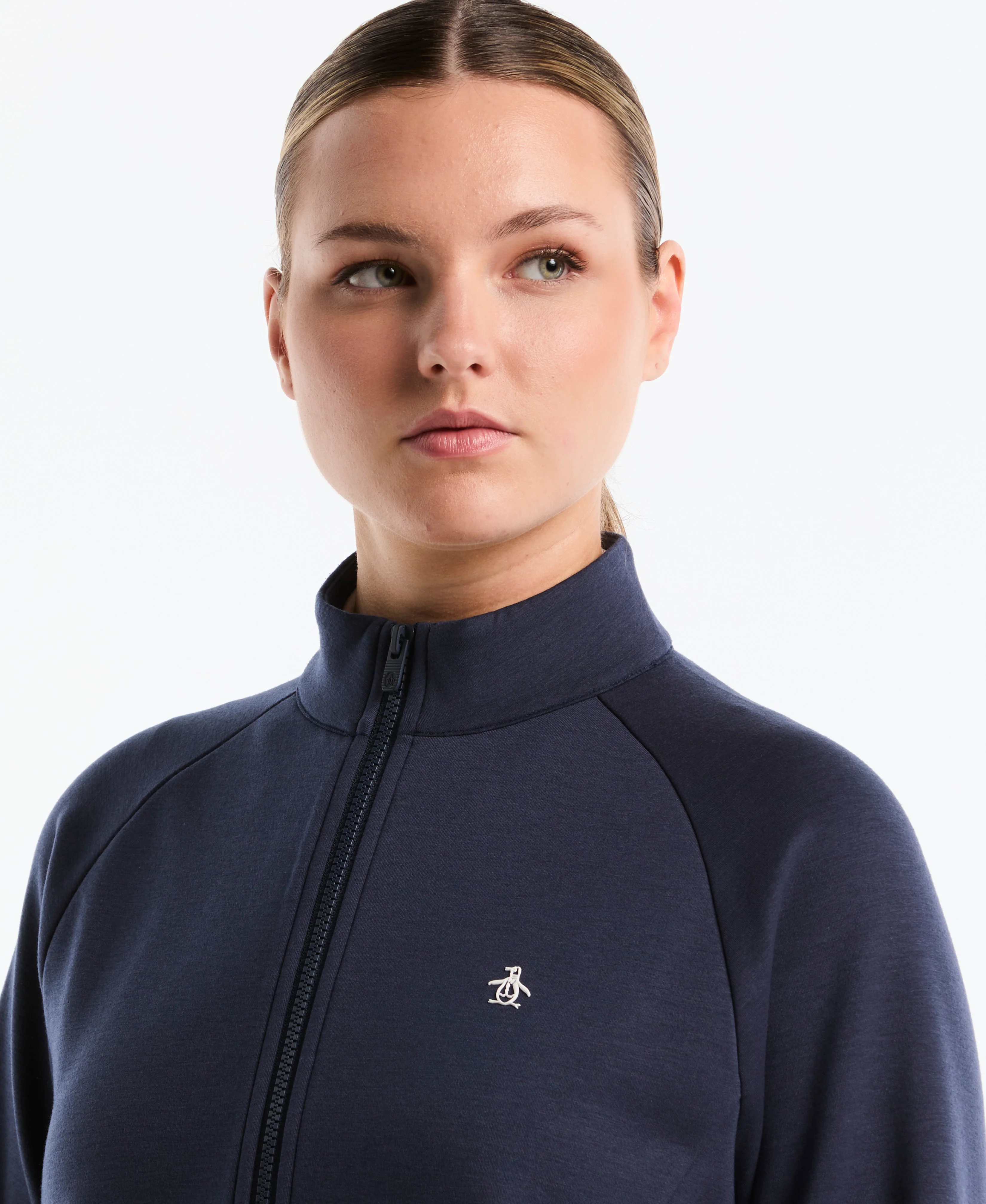 Women's Full-Zip Textured Knit Golf Jacket - Image 7